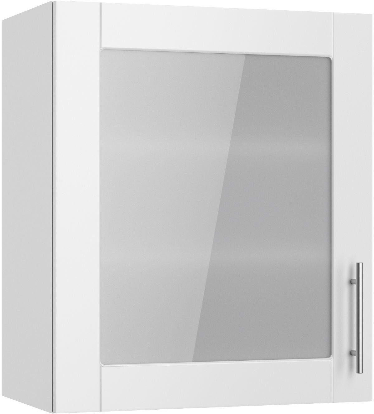 Kochstation Hangend kastje met glasdeur KS-Ahus Breedte 60 cm hangkasten wit