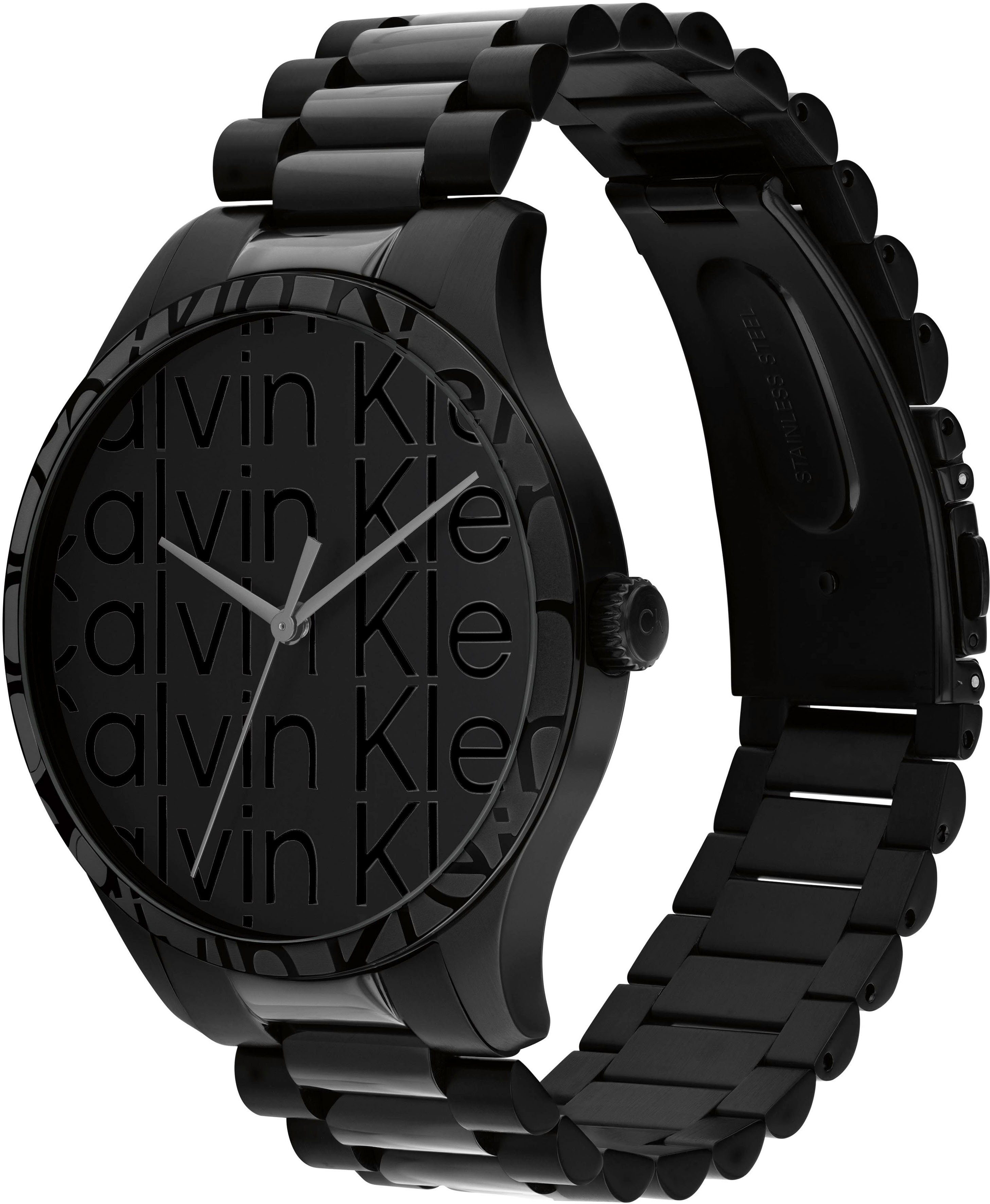 Calvin Klein Kwartshorloge Iconic Horloge, herenhorloge, mineraalglas, roestvrijstalen band