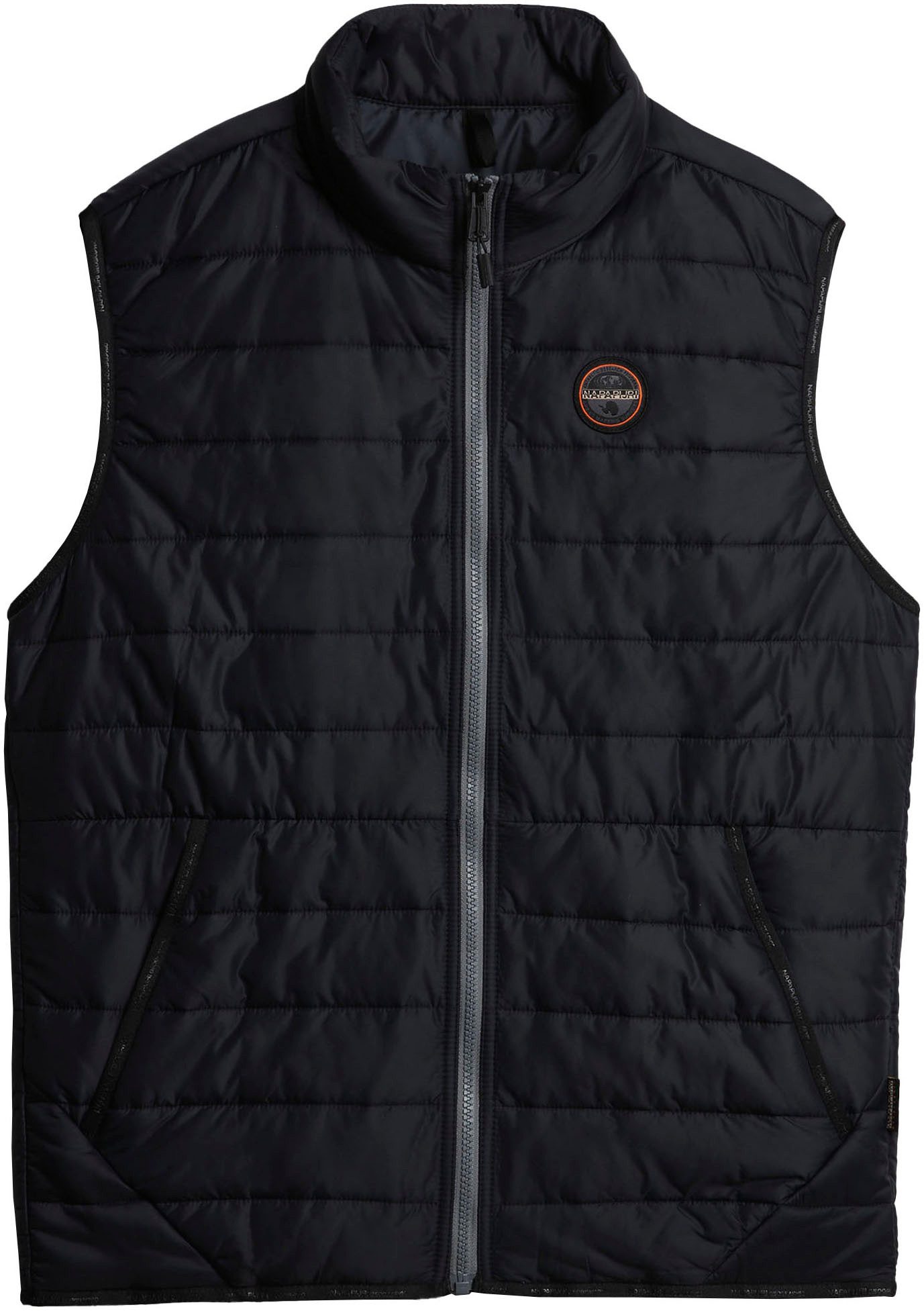 Napapijri Bodywarmer Met merklabel aan de zijkant en binnen, met staande kraag