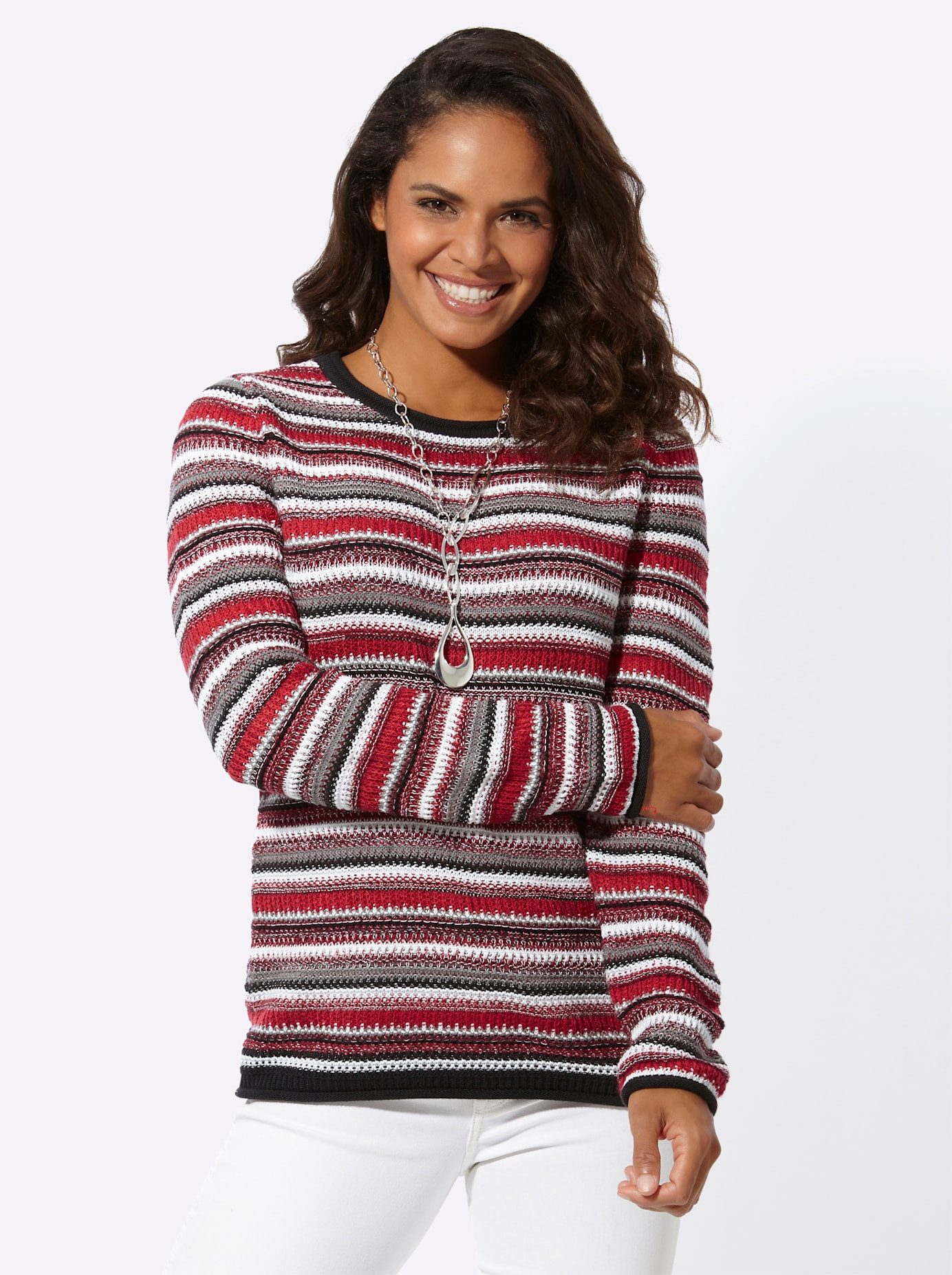 Casual Looks Gebreide trui Gestreepte trui