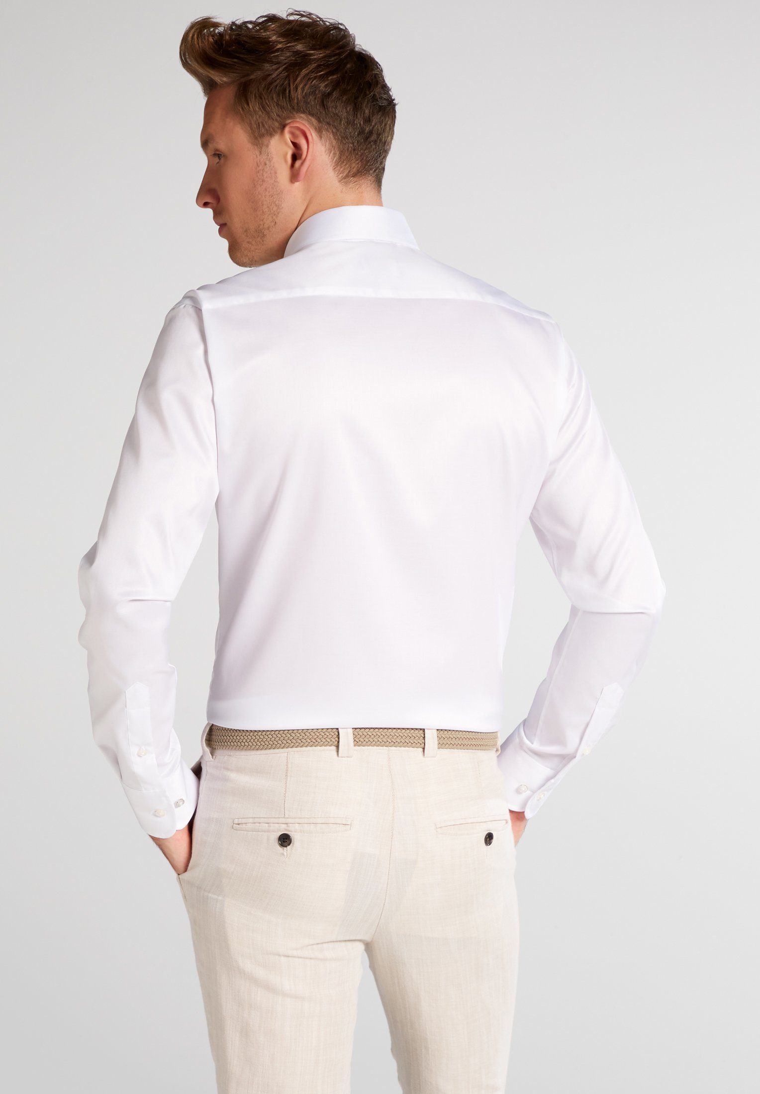 Eterna Overhemd met lange mouwen Slim fit NON IRON (strijkvrij)