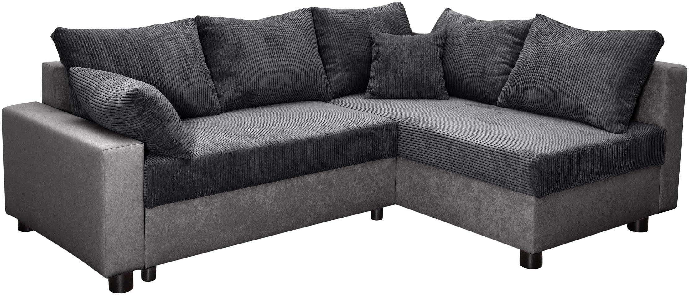 COLLECTION AB Hoekbank Parma L-vorm met slaapfunctie en bedlade, inclusief kussens, bonell-federkern