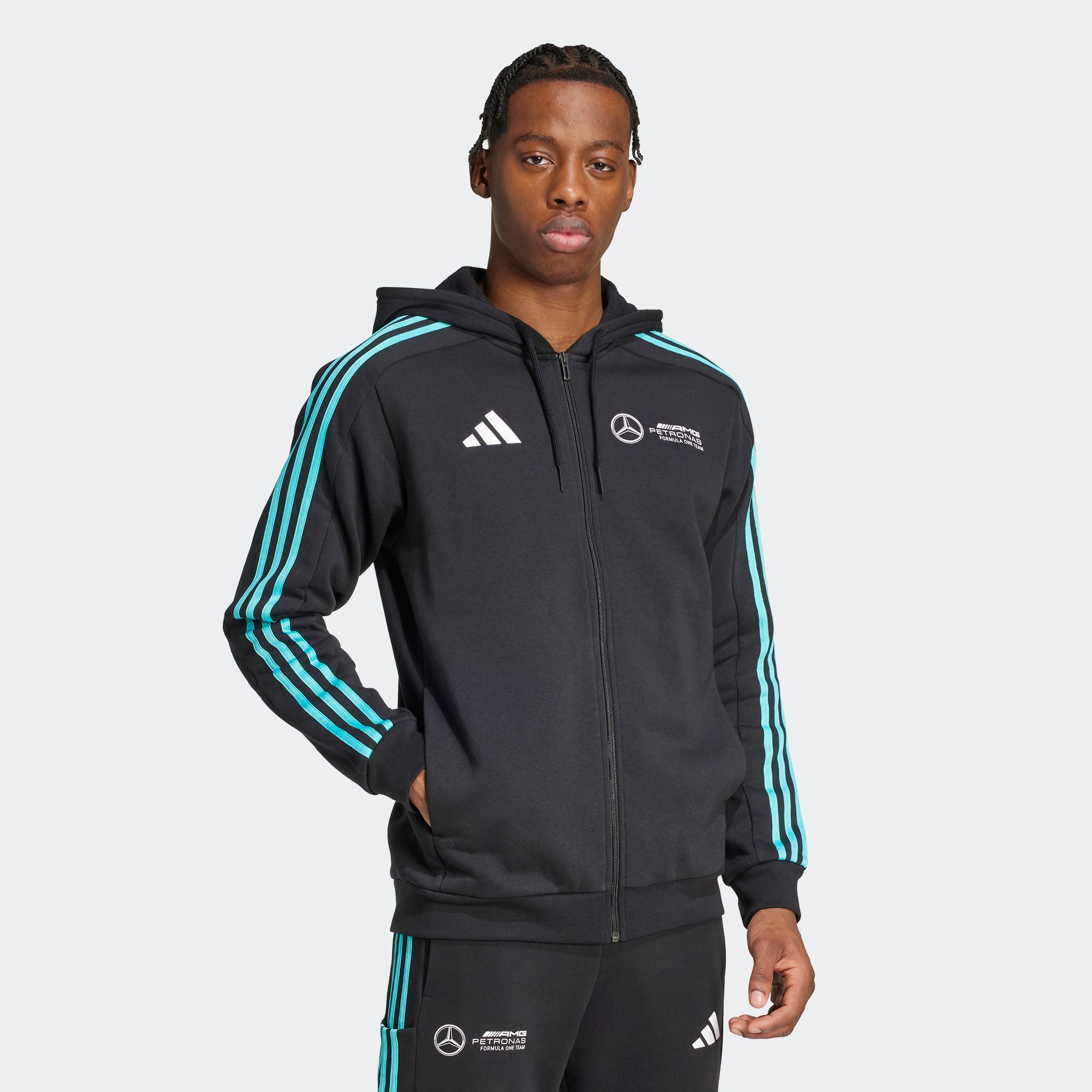 adidas Performance Hoodie MER DNA FZ HD M Mercedes AMG mannen motorsport