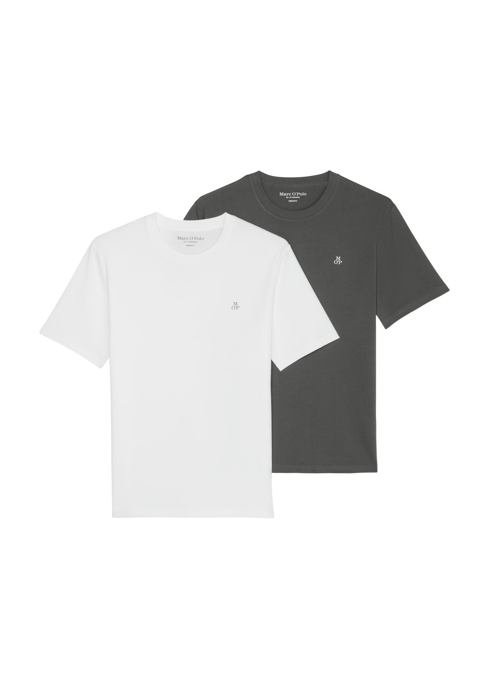 Marc O'Polo T-shirt met rechte pasvorm en ronde hals
