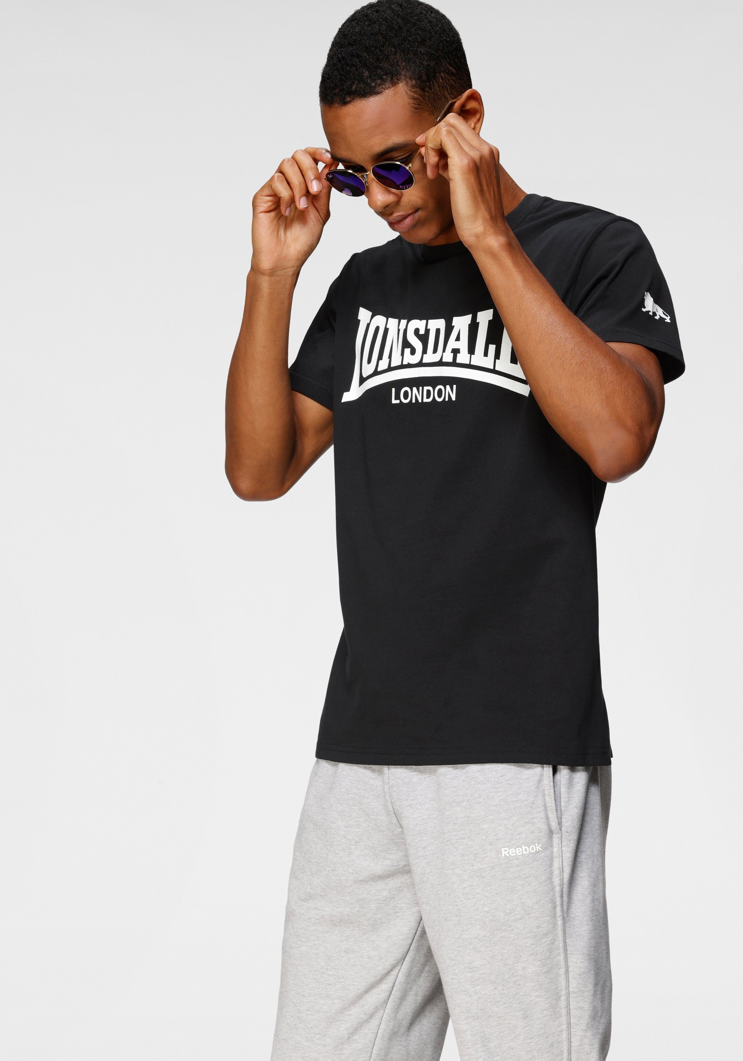 Lonsdale T-shirt PIDDINGHOE (2-delig, Set van 2)