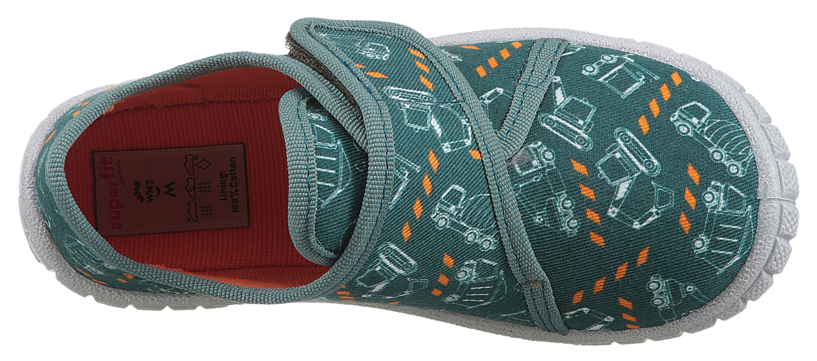 Superfit Pantoffels Bill WMS: middel Klittenbandschoen met klittenbandsluiting, maatsjabloon om te downloaden