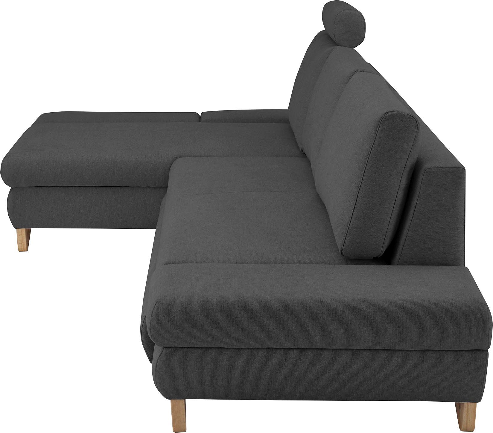 INOSIGN Slaapbank City/Giron comfortabele slaapbank (ligoppervlak 245 x 138 cm) en bedlade
