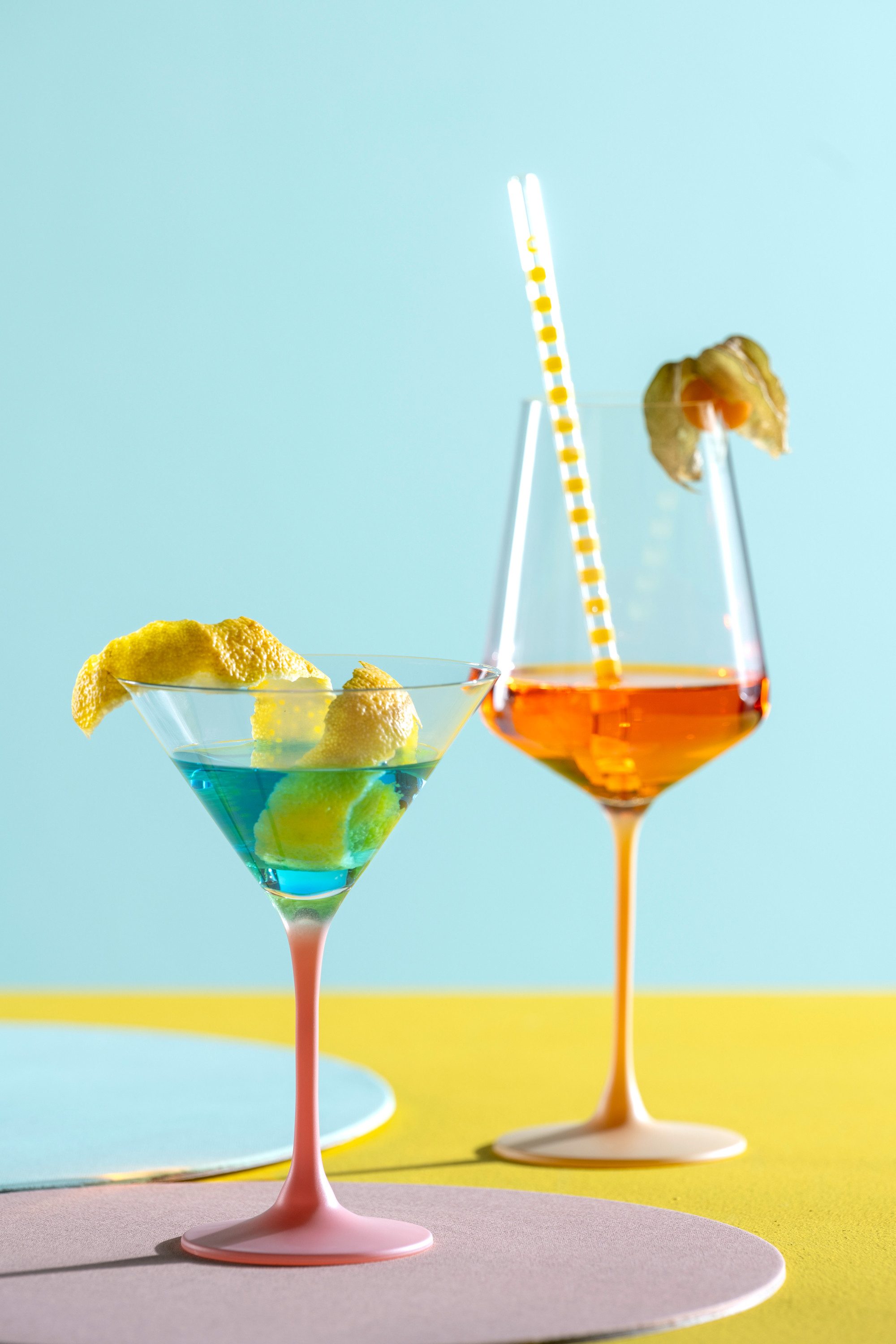 LEONARDO Cocktailglas BRERA, 230 ml, gekleurd assorti, cocktailkom, 6-delig set (set, 6-delig)