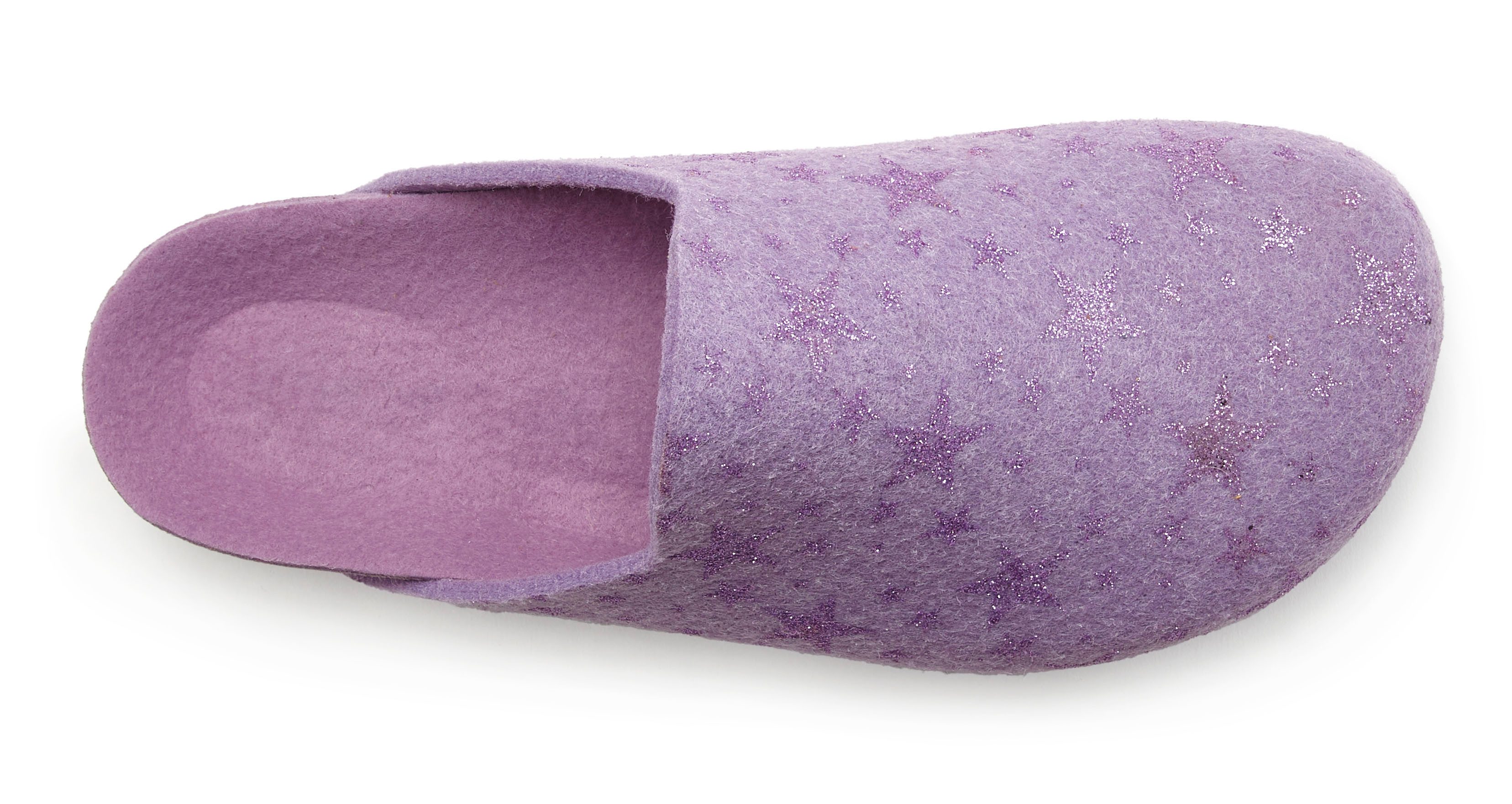 Vivance Slippers Pantoffel, klomp, pantoffel, van vilt met verwarmend kurken voetbed & sterrenprint