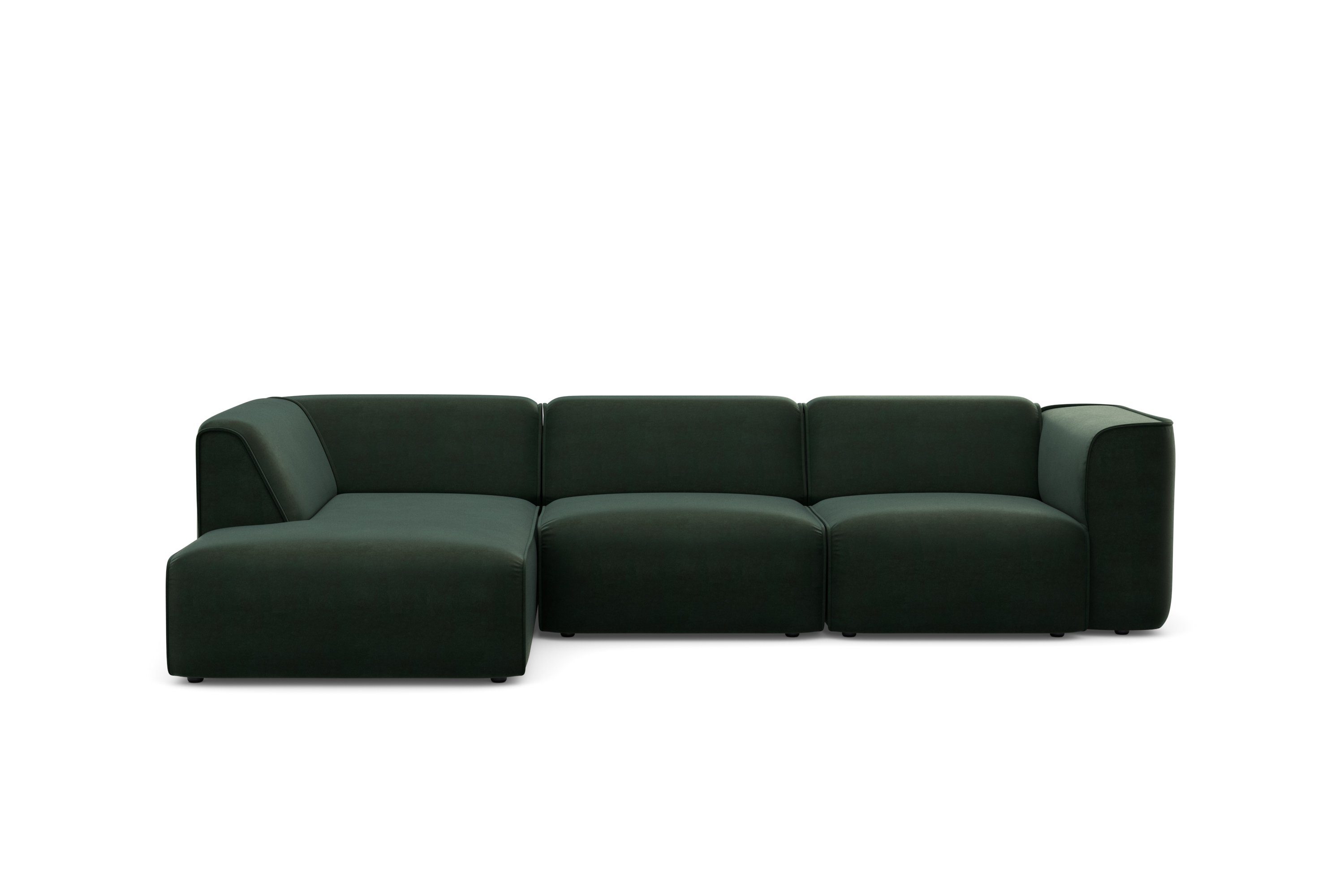 RAUM.ID Hoekbank Merid L-vorm, altijd uitbreidbaar met modules, B/D/H: 295/162/70 cm