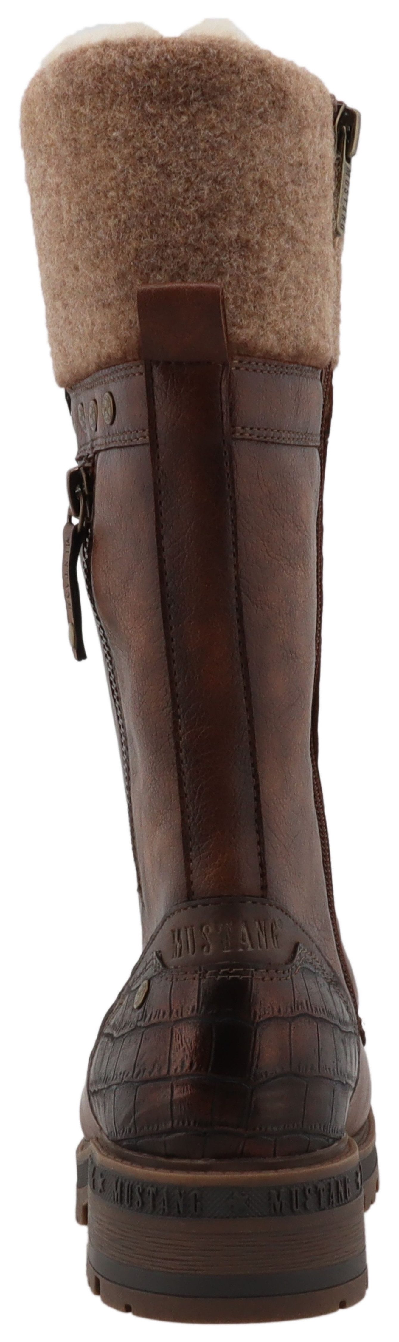 Mustang Shoes Winterlaarzen Darleen Veterlaarzen met ritssluiting