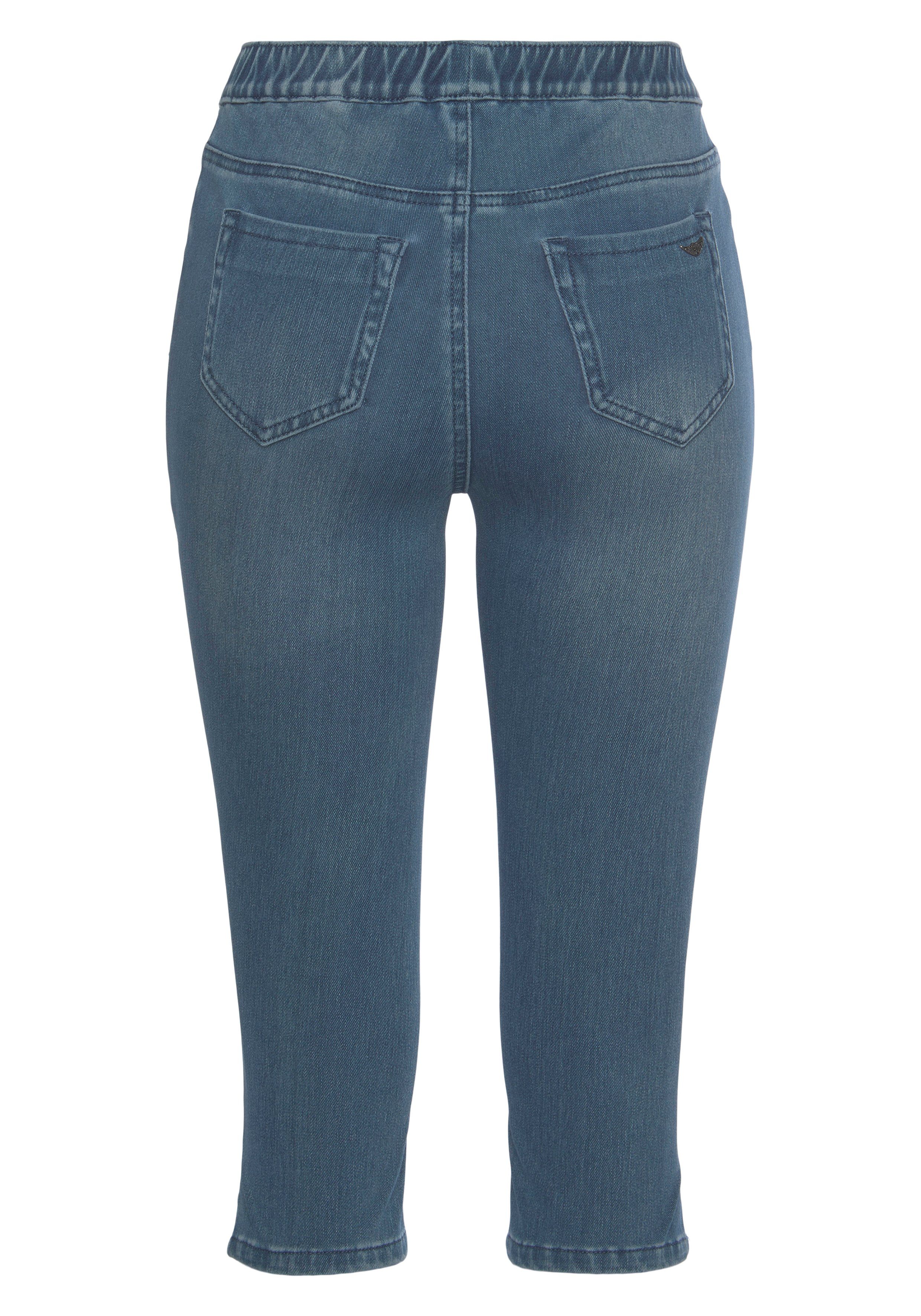 Arizona Jogpants High Waist in denim-look