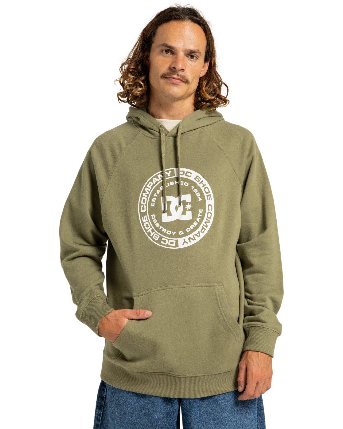 DC Shoes Hoodie DC Corpo heren sweaters maat XL beige