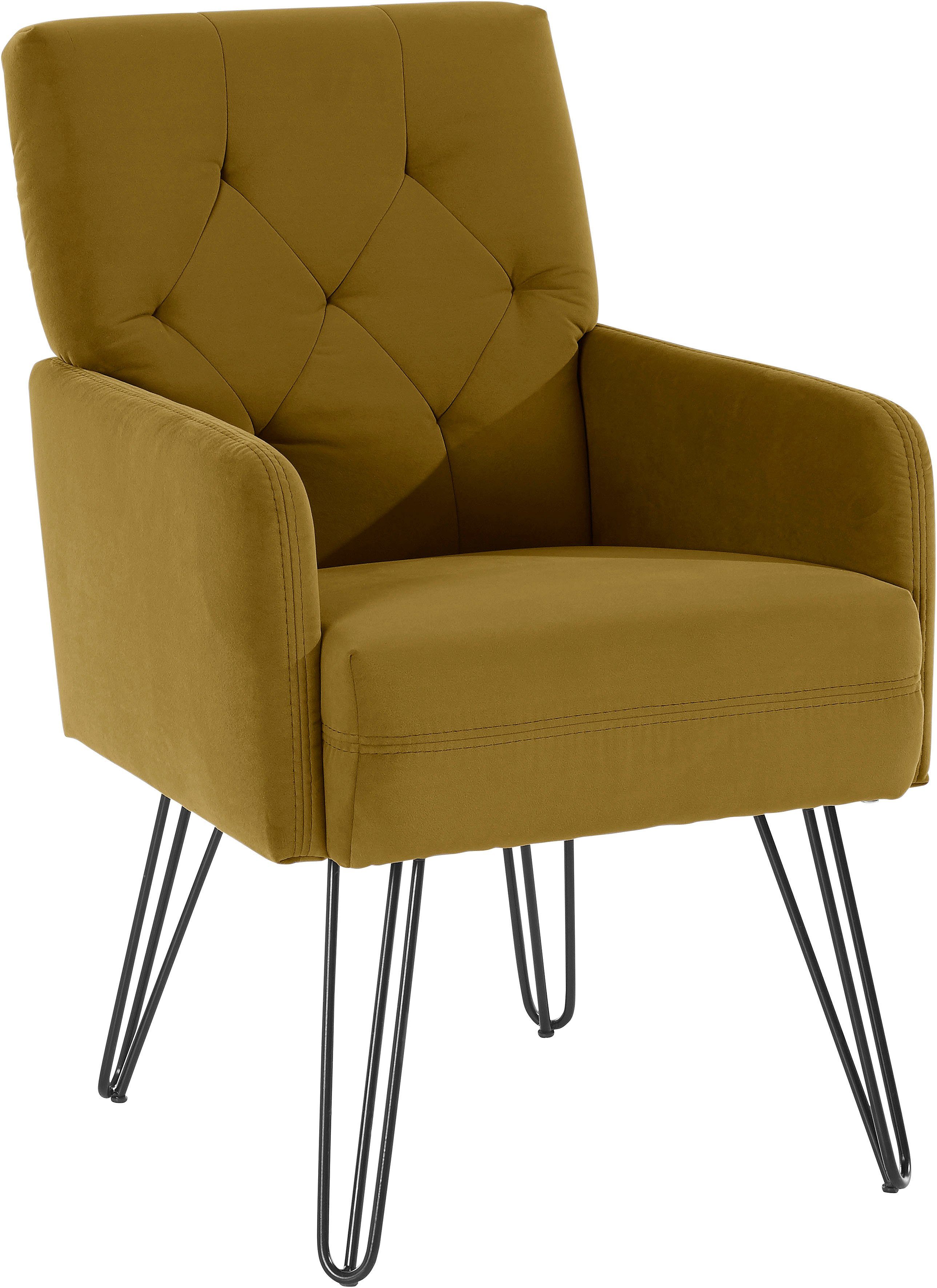exxpo - sofa fashion Fauteuil Doppio, loungesessel met designonderstel, comfortabel en elegant