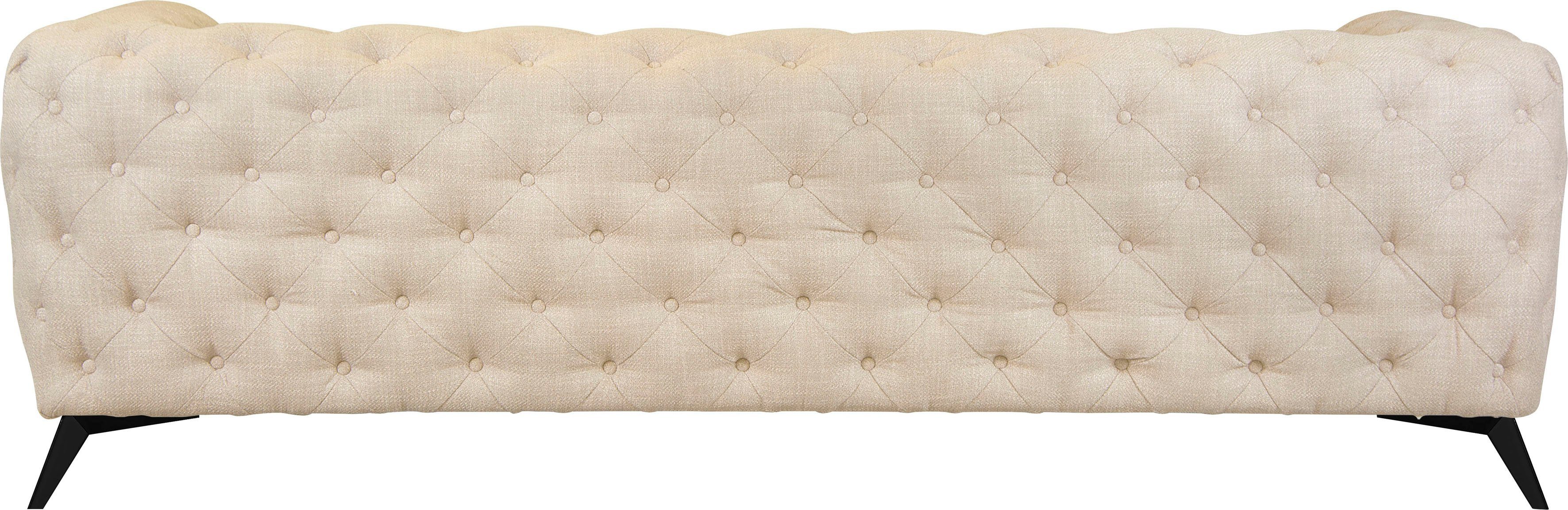 Leonique Chesterfield-bank Glynis luxueuze capitonnage, moderne chesterfield look, kleur van de poten ter keuze