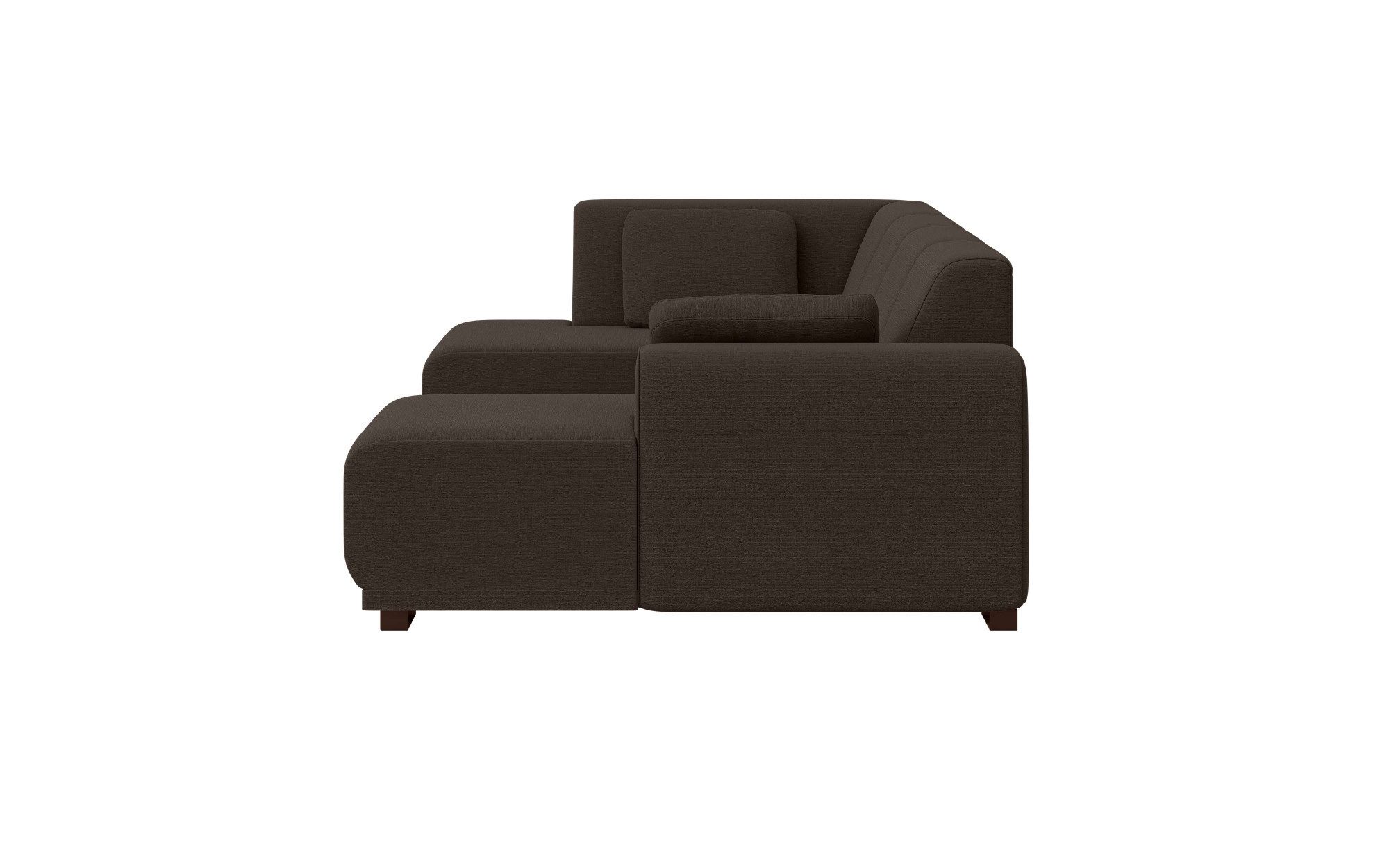 Home affaire Zithoek BORNHOLM U-vorm met chaise longue rechts/links, B/D/H: 300/162/85 cm U-vorm met golvende ondervering, chaise longue rechts of links bestelbaar