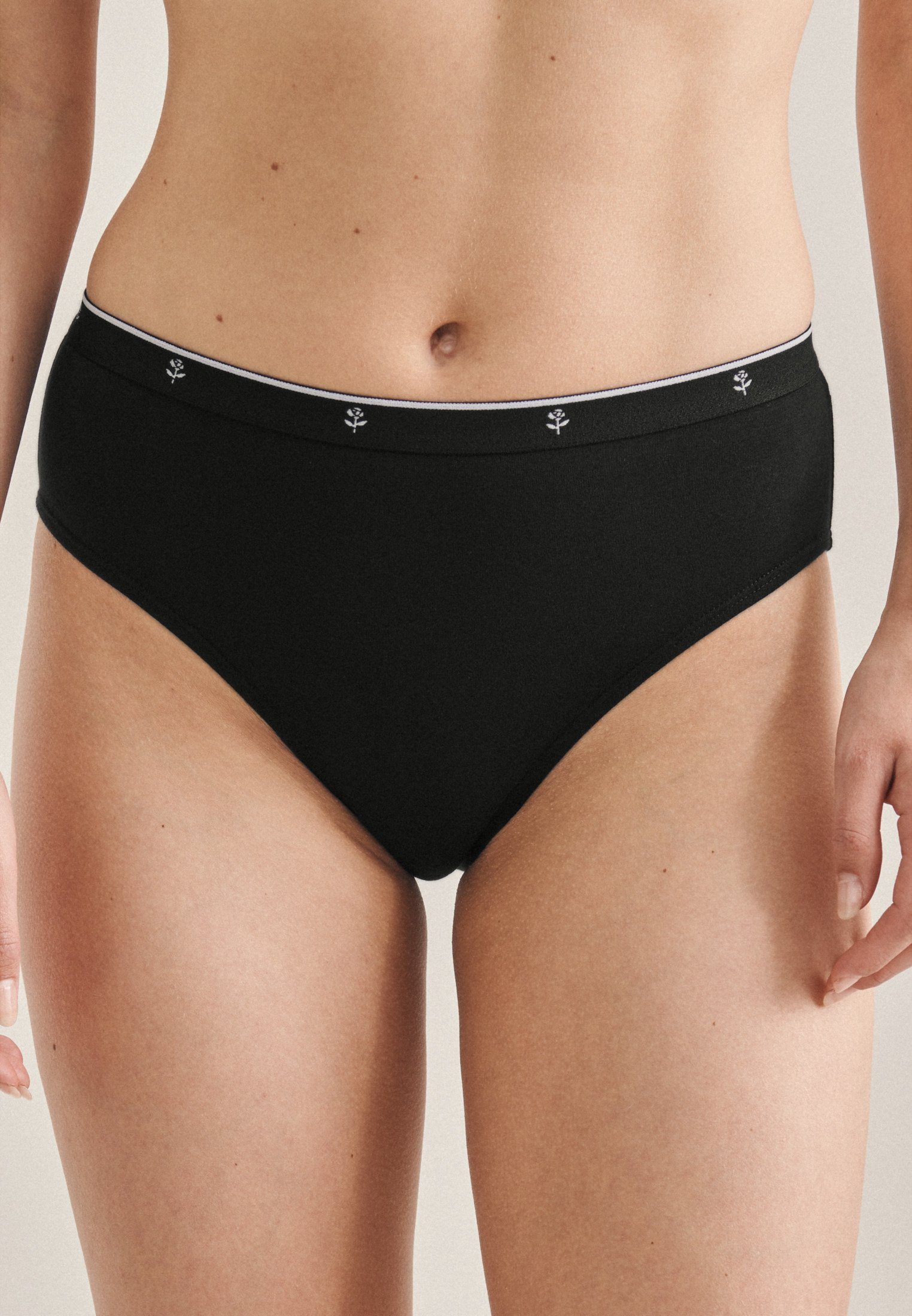 seidensticker Slip Zwarte roos
