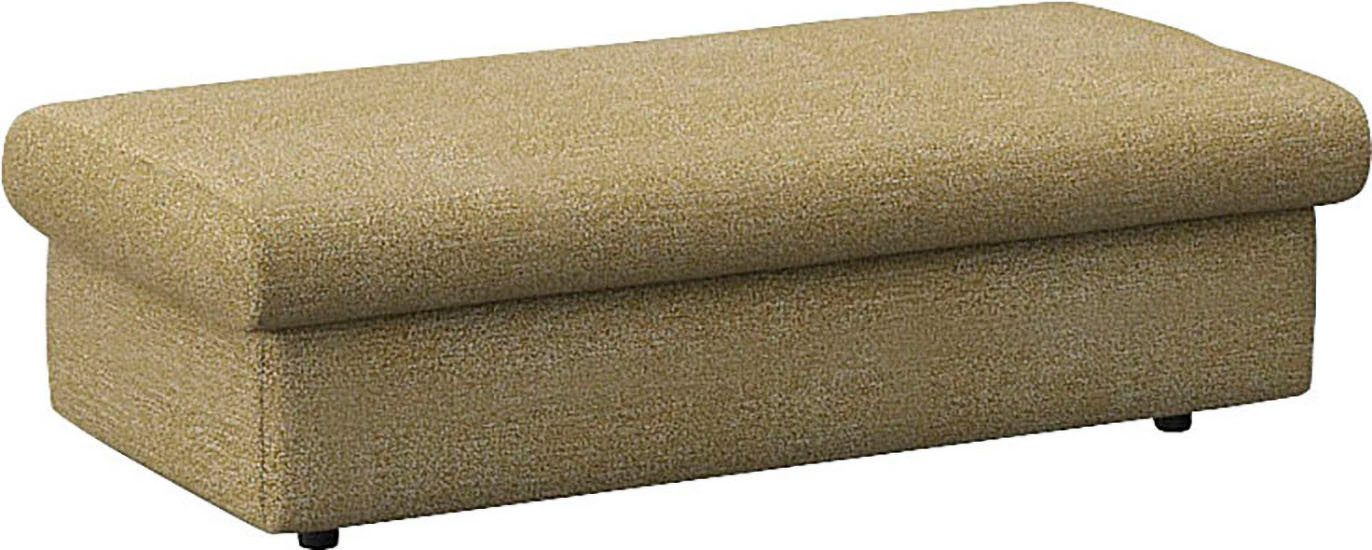 FLEXLUX Poef Lovane Zacht & zeer comfortabel poefs maat Bouclé geel