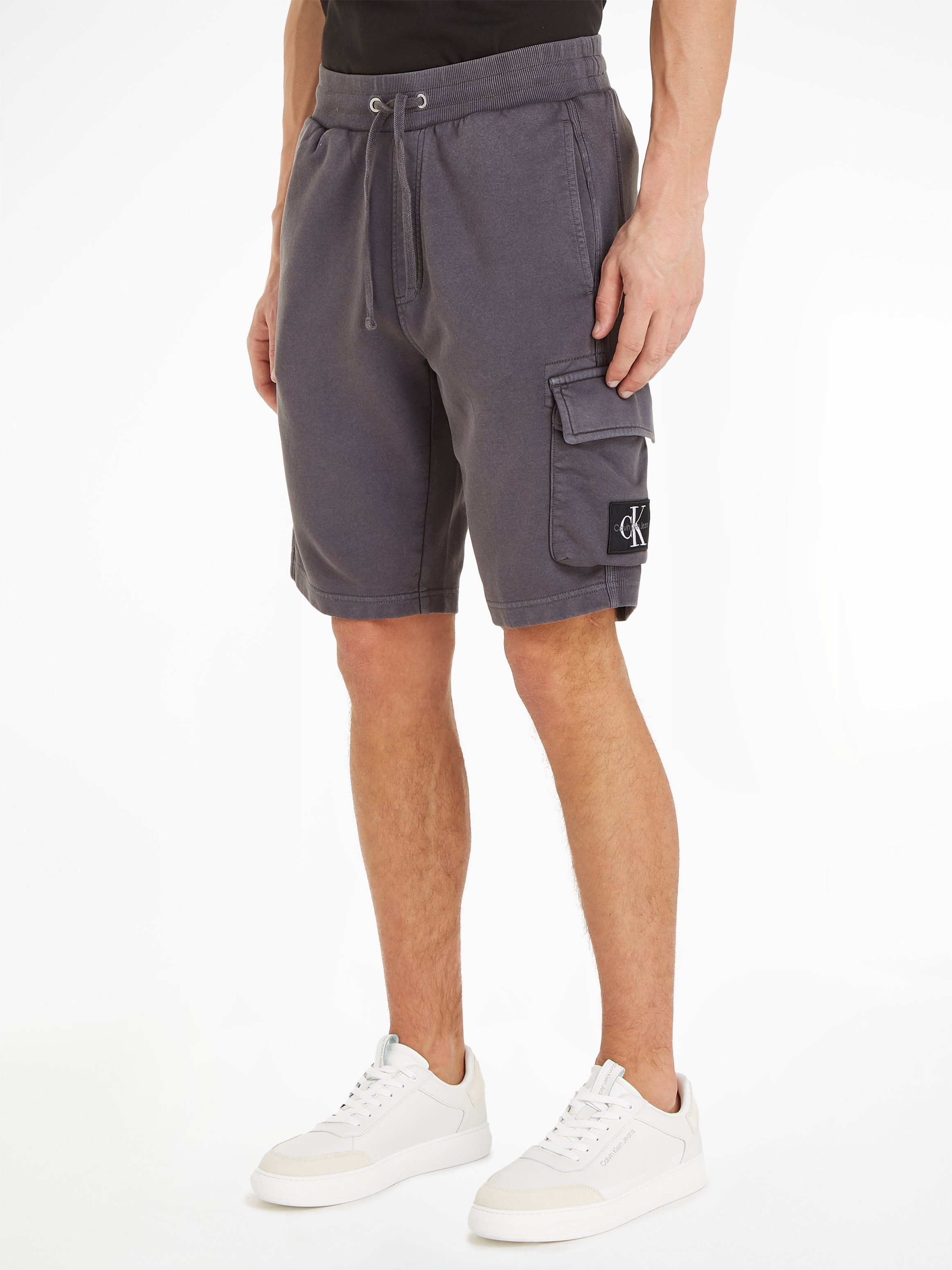 Calvin Klein Sweatshort WASHED BADGE SHORTS