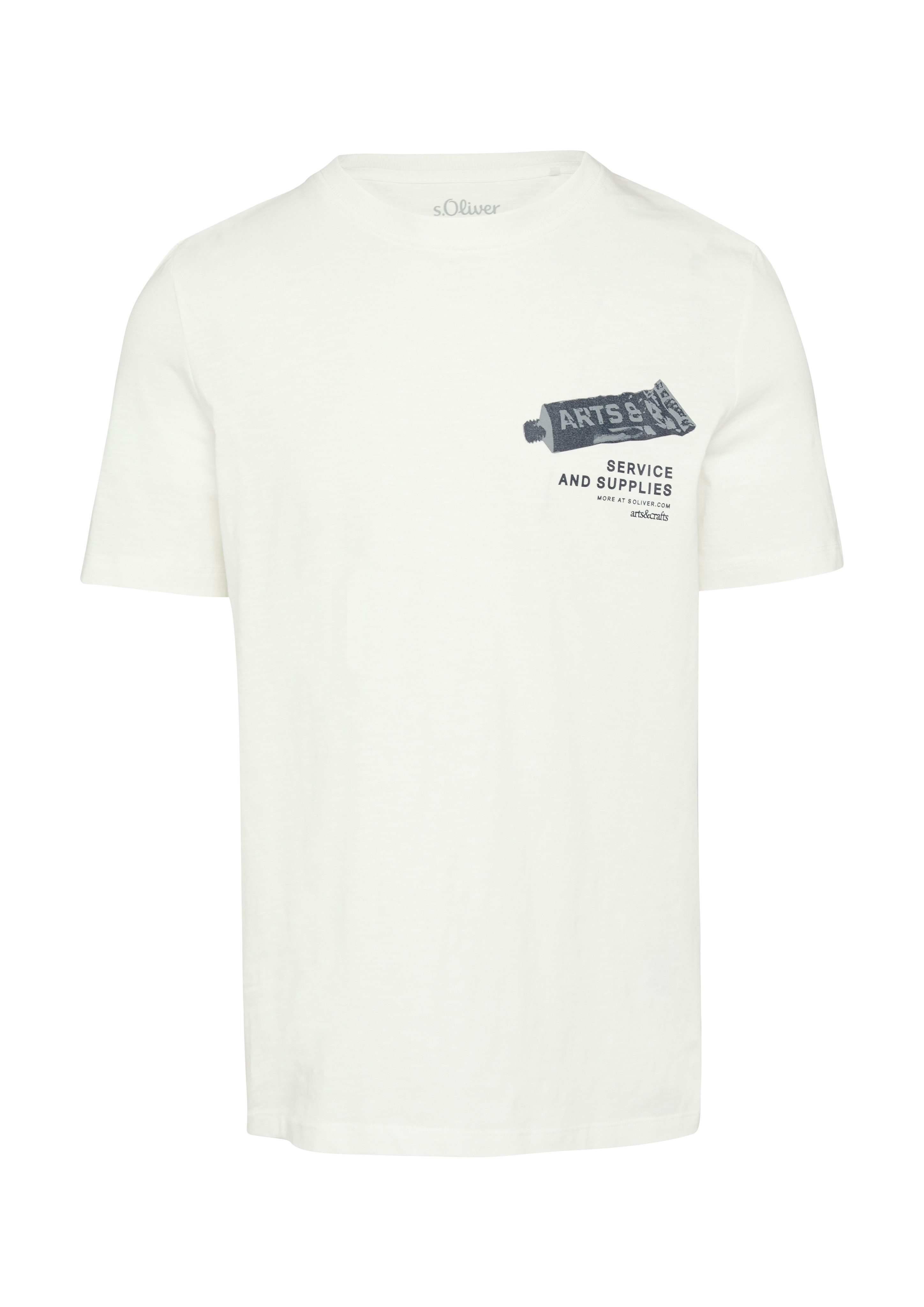 s.Oliver Shirt met ronde hals met frontprint