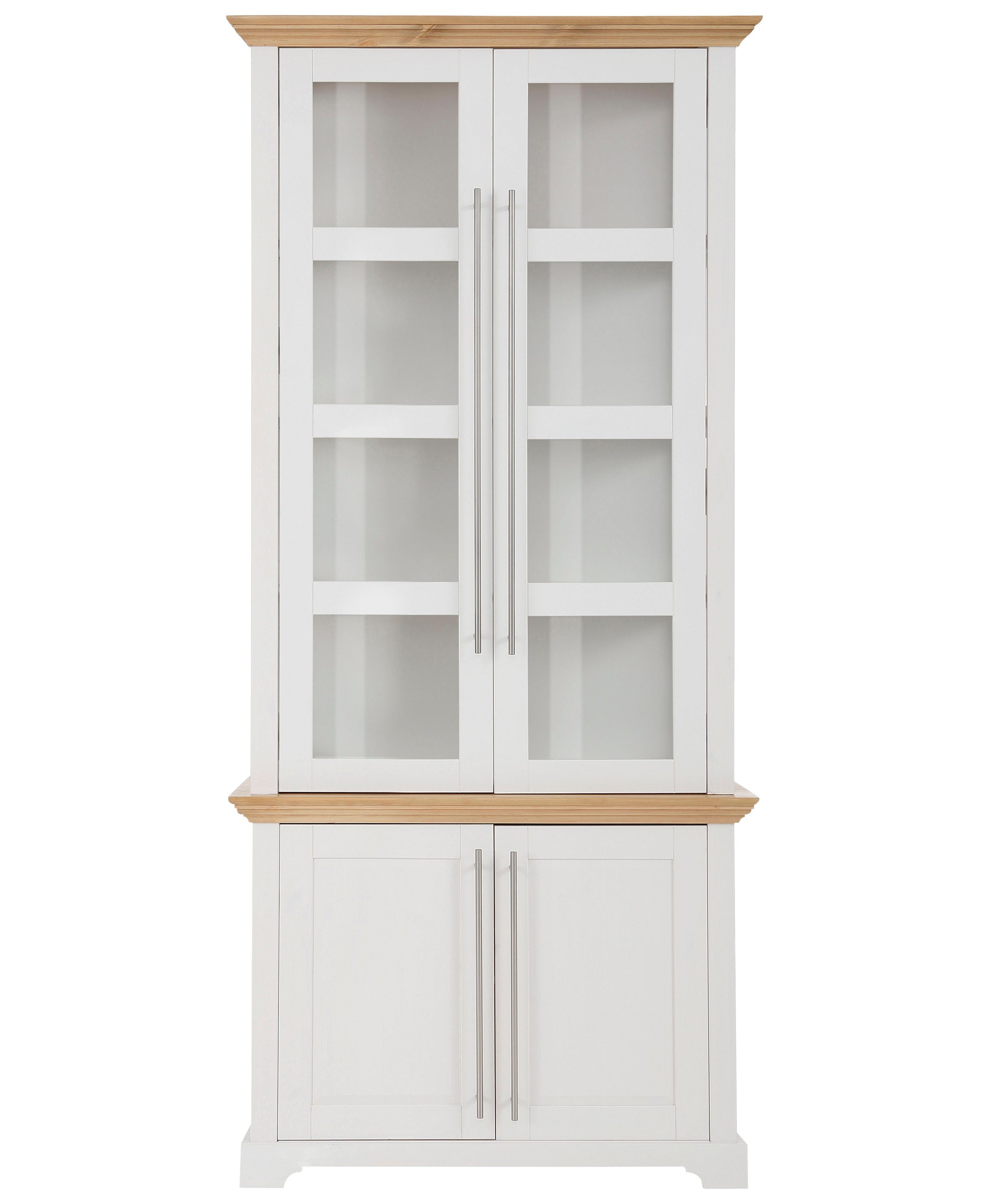 Home affaire Vitrinekast Meliss van massieve dennen, fsc® breedte 94 cm