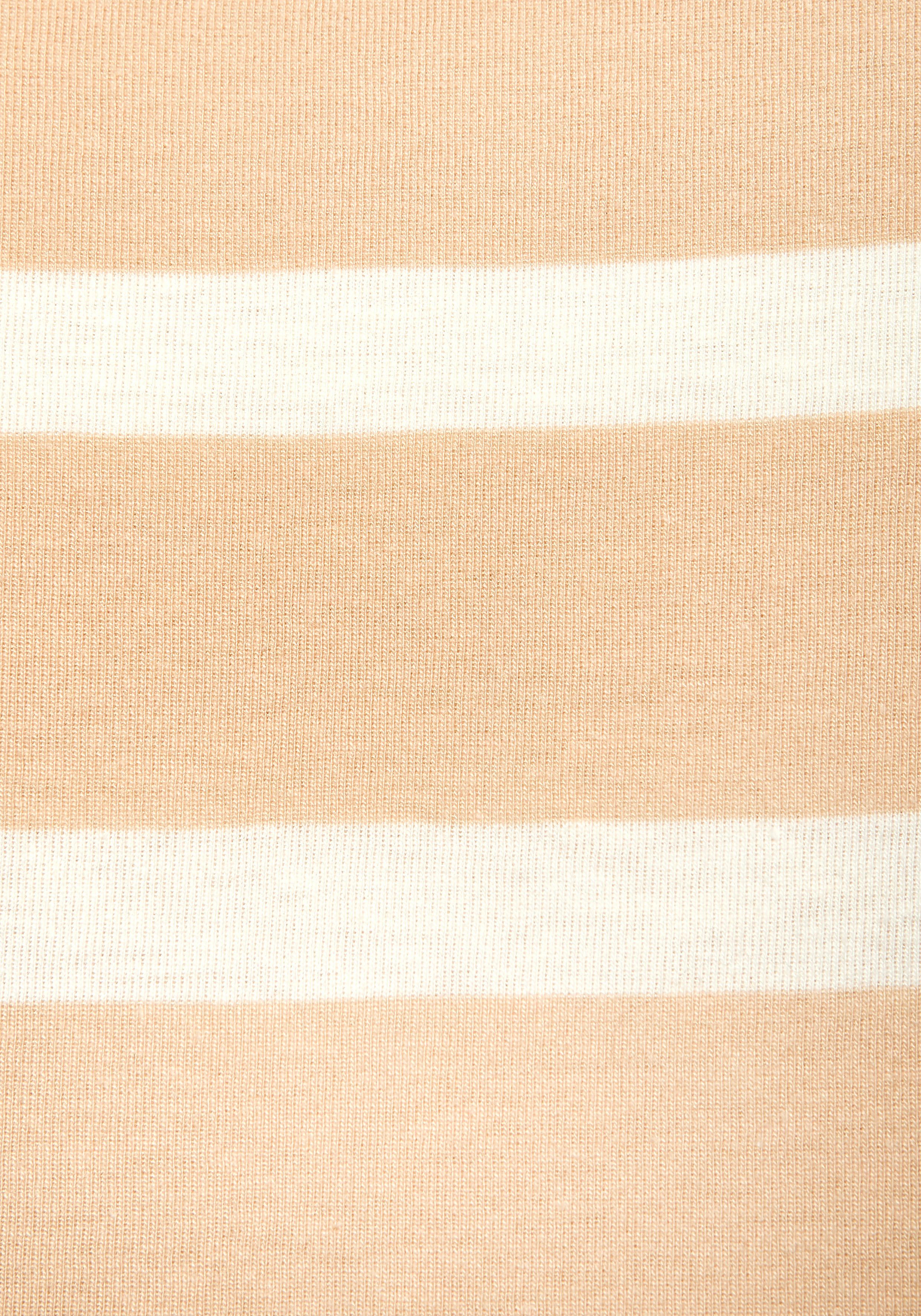 s.Oliver RED LABEL Beachwear Shortama met garengeverfde strepen in het bovenstuk (2-delig)