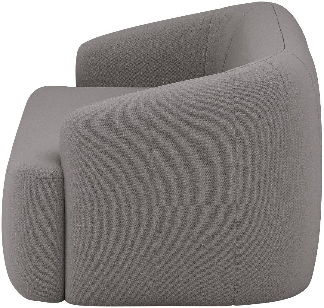 INOSIGN 2-zitsbank Nergal, eenpersoonsbank Breedte 217cm, organisch design Modern ontwerp, eenvoudige uitstraling, stijlvolle blikvanger in de woonkamer
