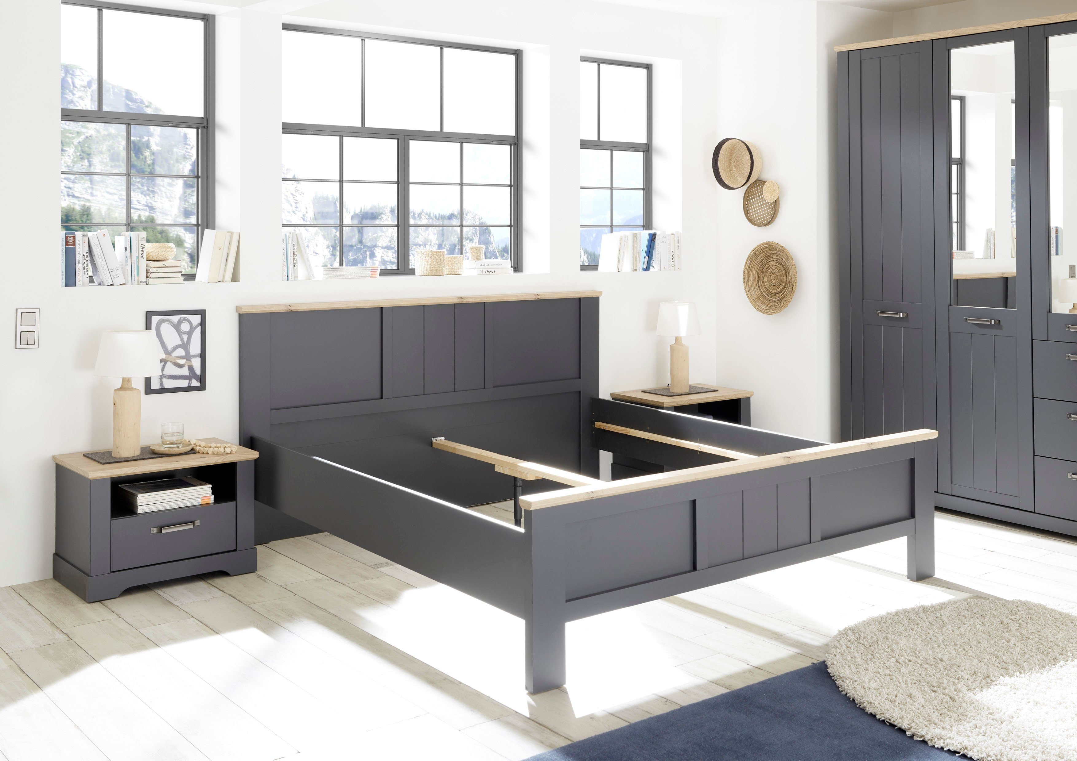 Schlafkontor Bedframe Elastir in landelijke stijl