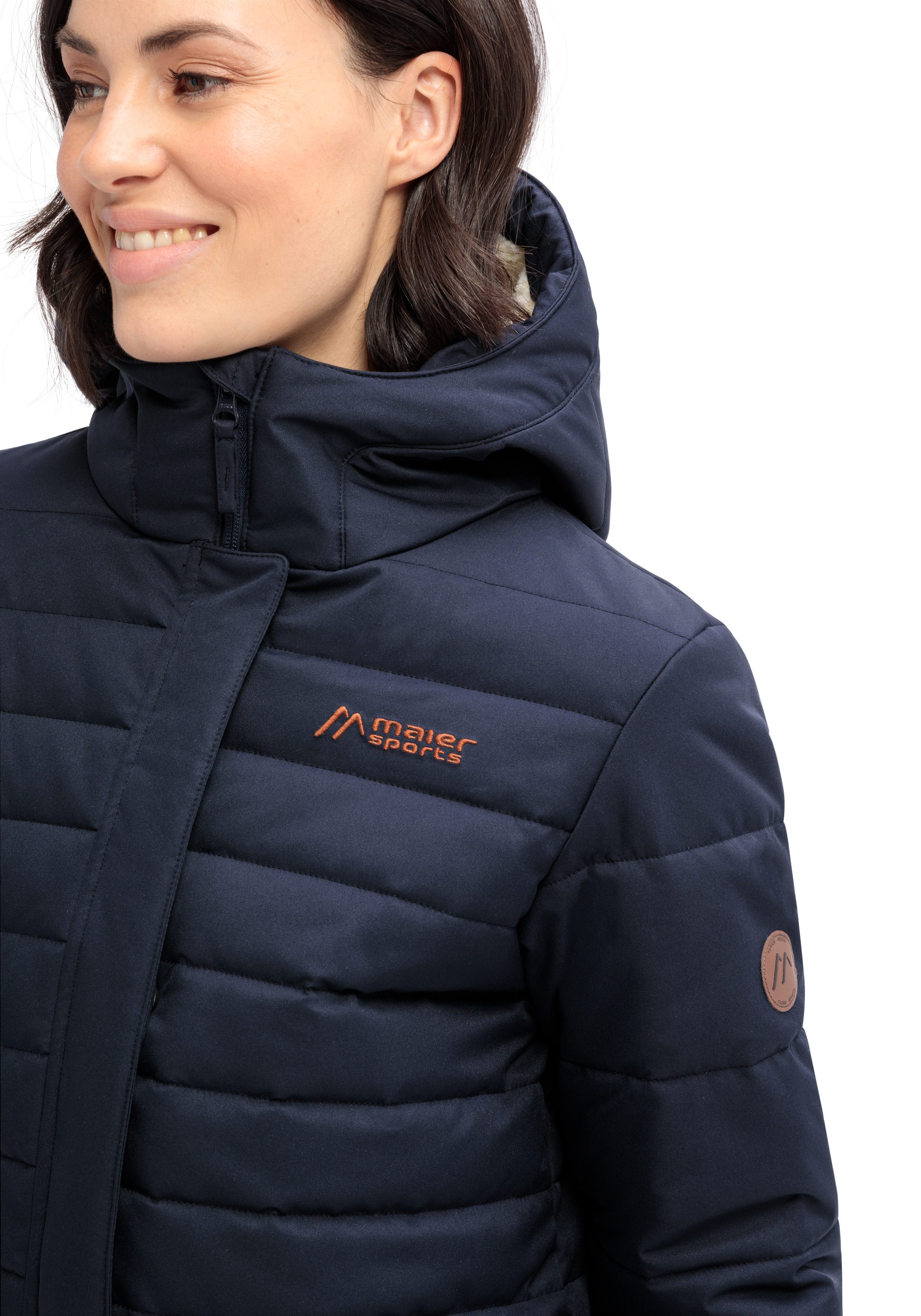 Maier Sports Functionele jas LAERKE Dames mantel, outdoor mantel wind/waterdicht, 4 ruime zakken