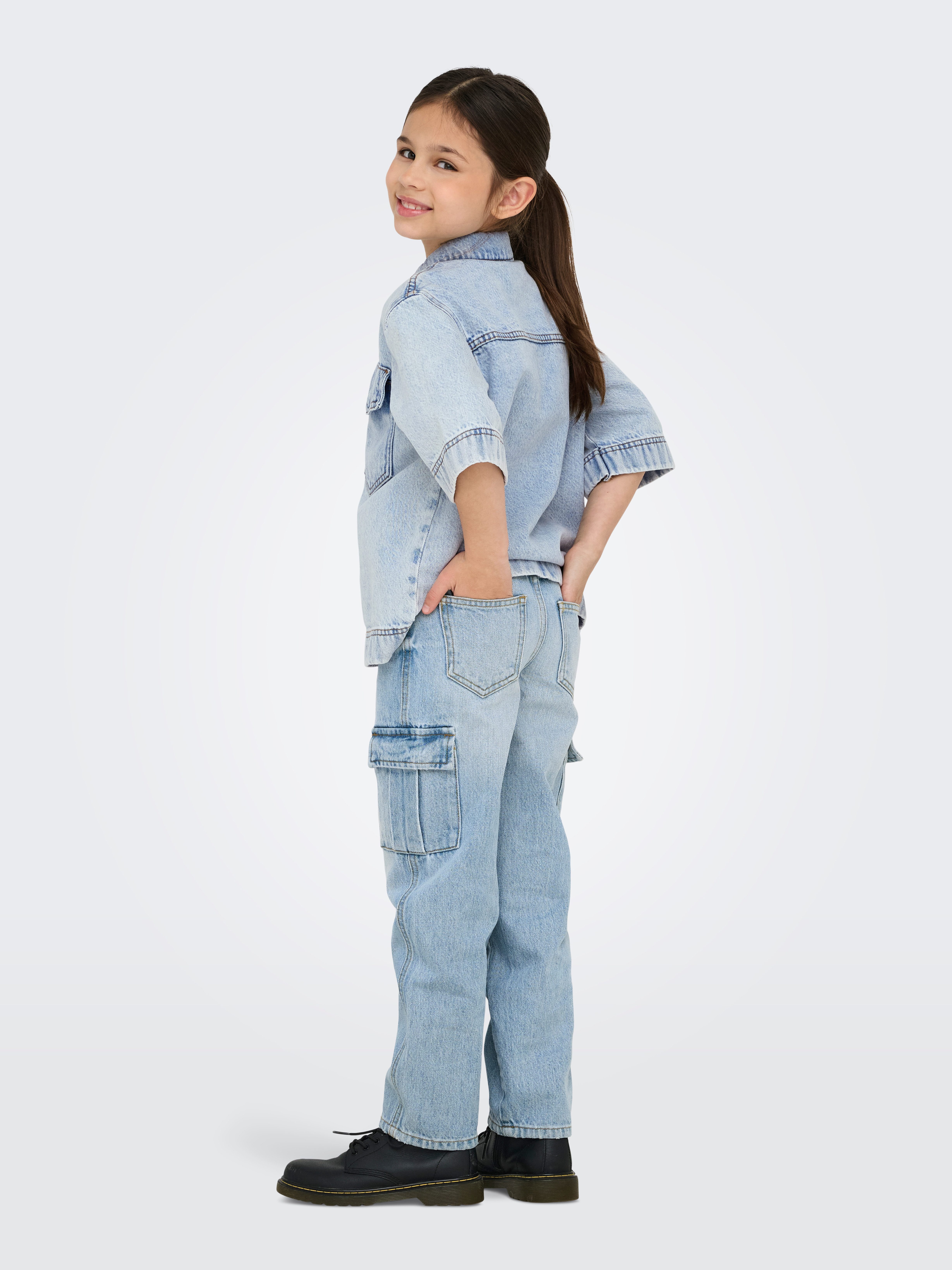 KIDS ONLY Cargo jeans KOGHARMONY WIDE CARGO CARROT AZG NOOS
