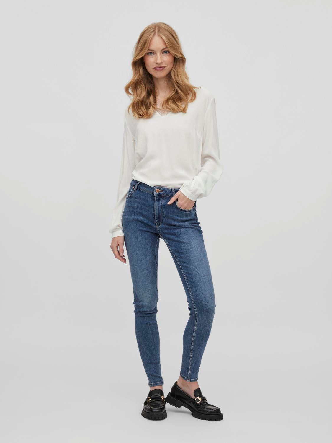 Vila Skinny fit jeans VISARAH WU02 RW SKINNY JEANS - NOOS