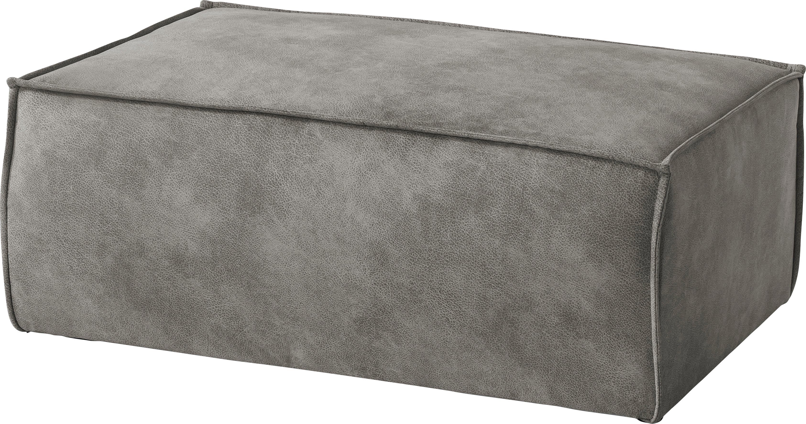 Home affaire Hocker SHERWOOD, gestoffeerde hocker beschikbaar in 3 stofsoorten