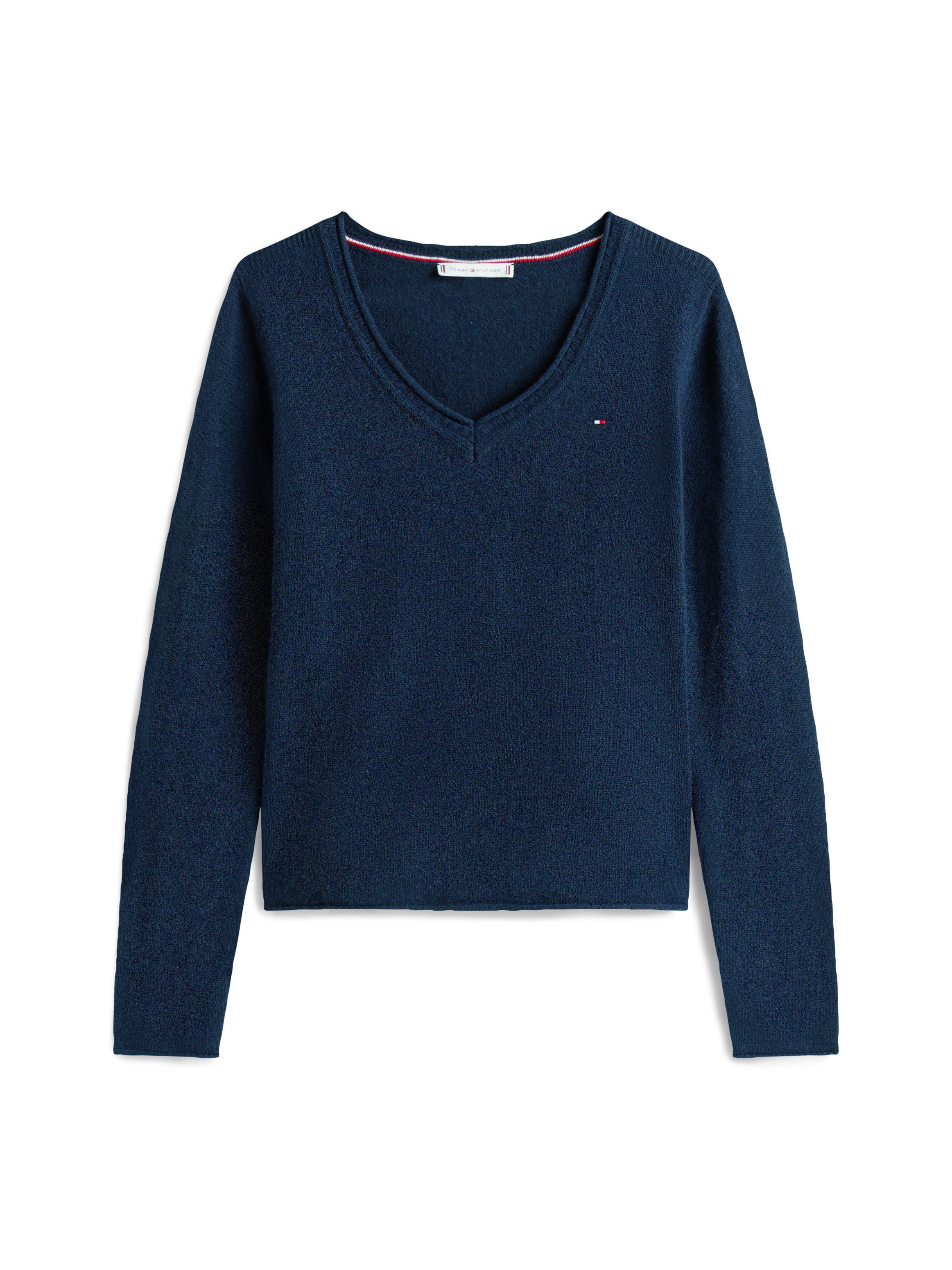Tommy Hilfiger Gebreide trui SOFT WOOL V-NK SWEATER