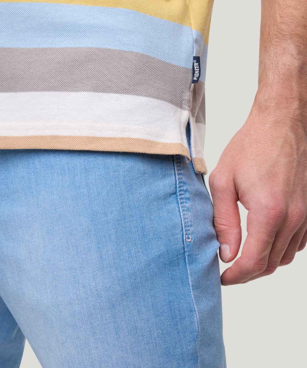 Pioneer Authentic Jeans Poloshirt met gestreept patroon