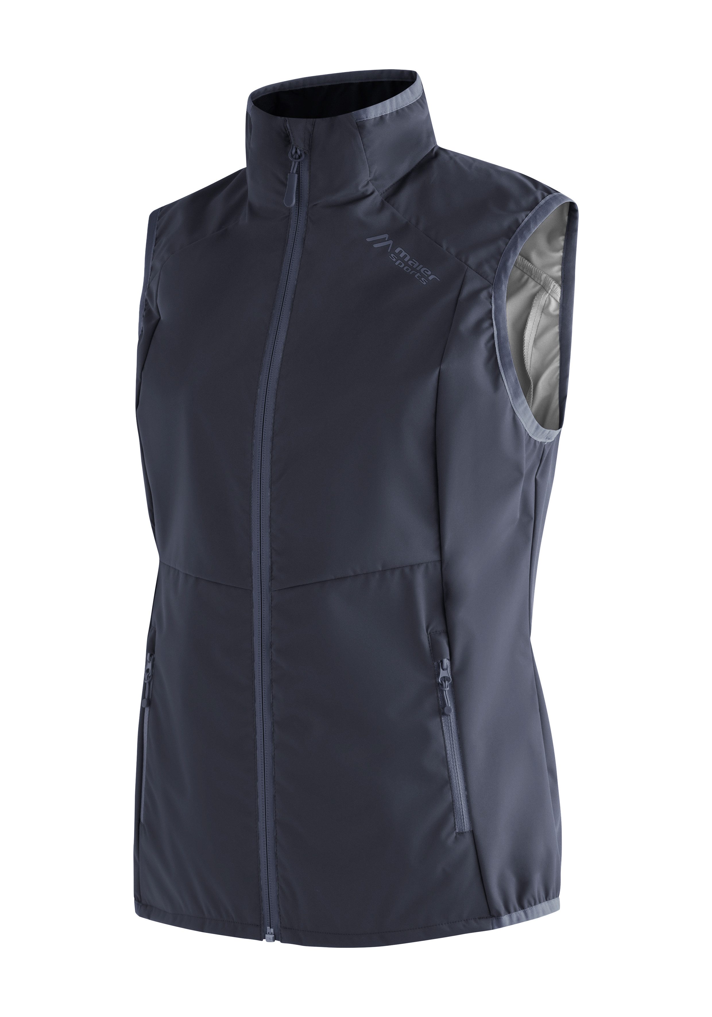 Maier Sports Softshell-bodywarmer Brims Vest W ademende damesvest, waterafstotende outdoorvest