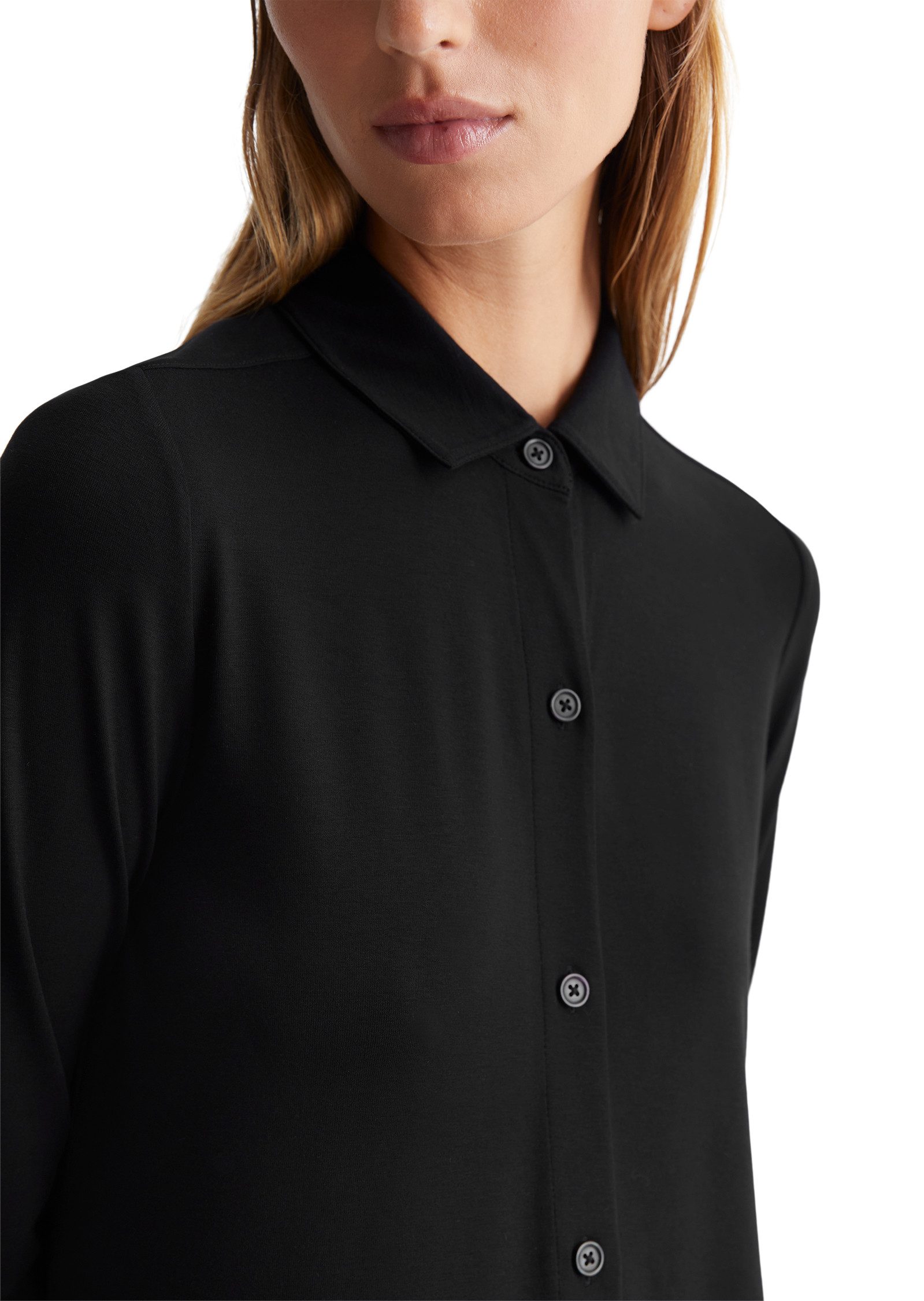 Marc O'Polo Jerseyjurk met splitjes opzij