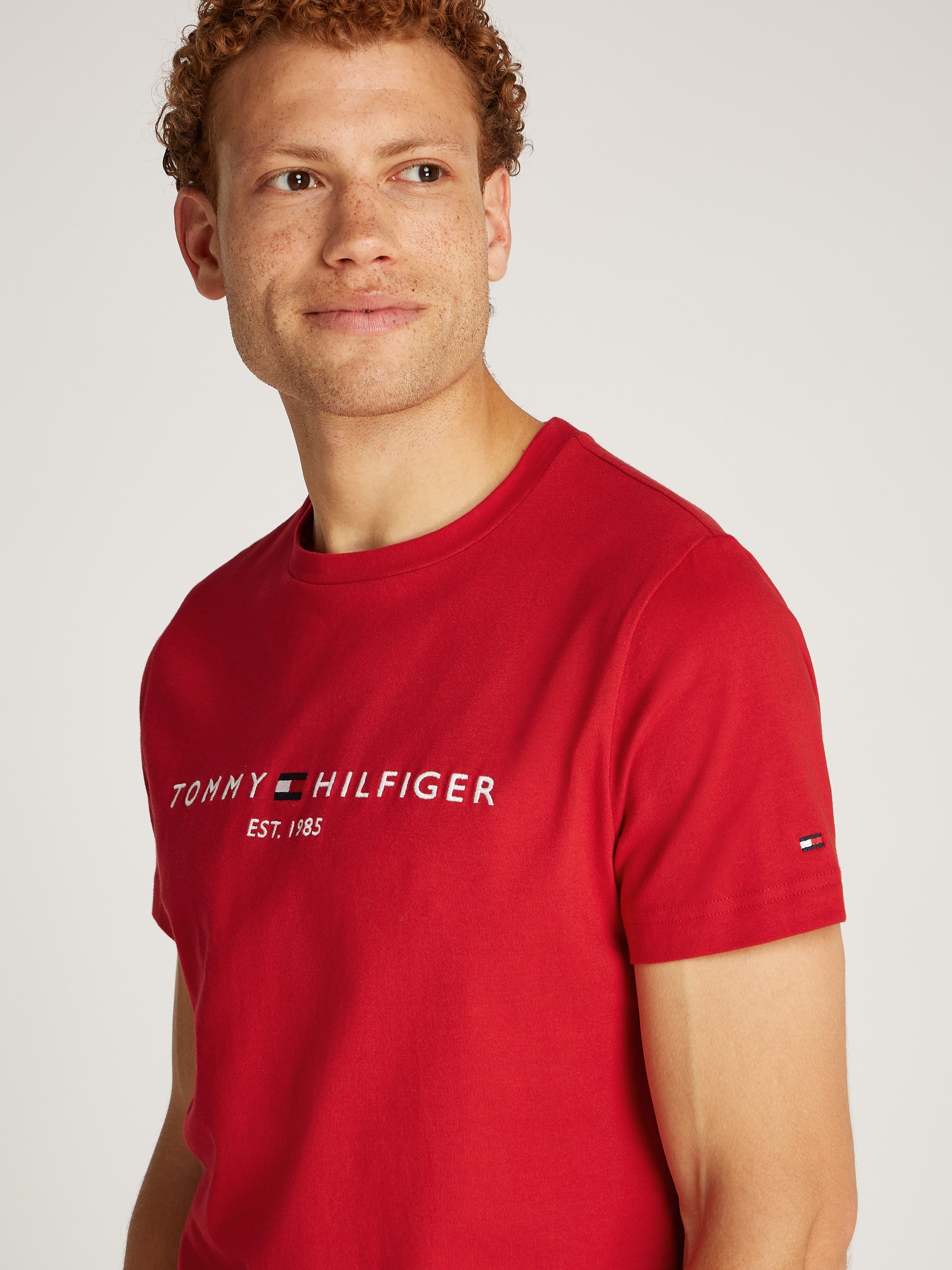 Tommy Hilfiger T-shirt Tommy Logo Tee van duurzaam katoen