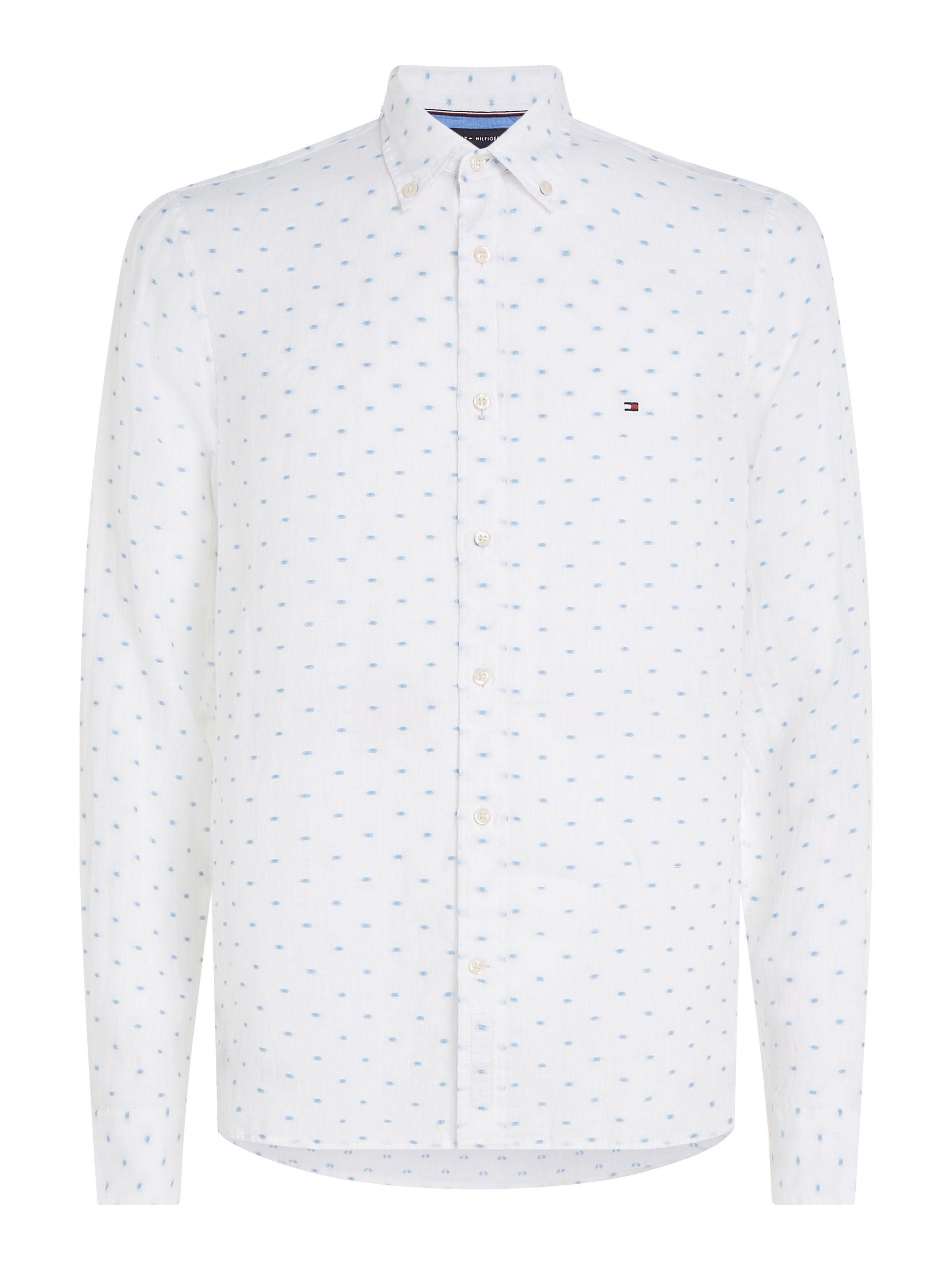 Tommy Hilfiger Overhemd met lange mouwen LINEN FIL COUPE SF SHIRT