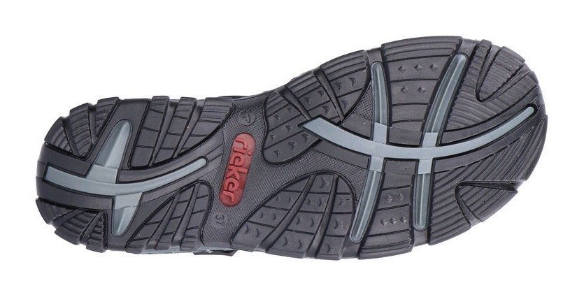 Rieker Sandalen zomerschoen, outdoorschoen, sleehak, in trekkinglook