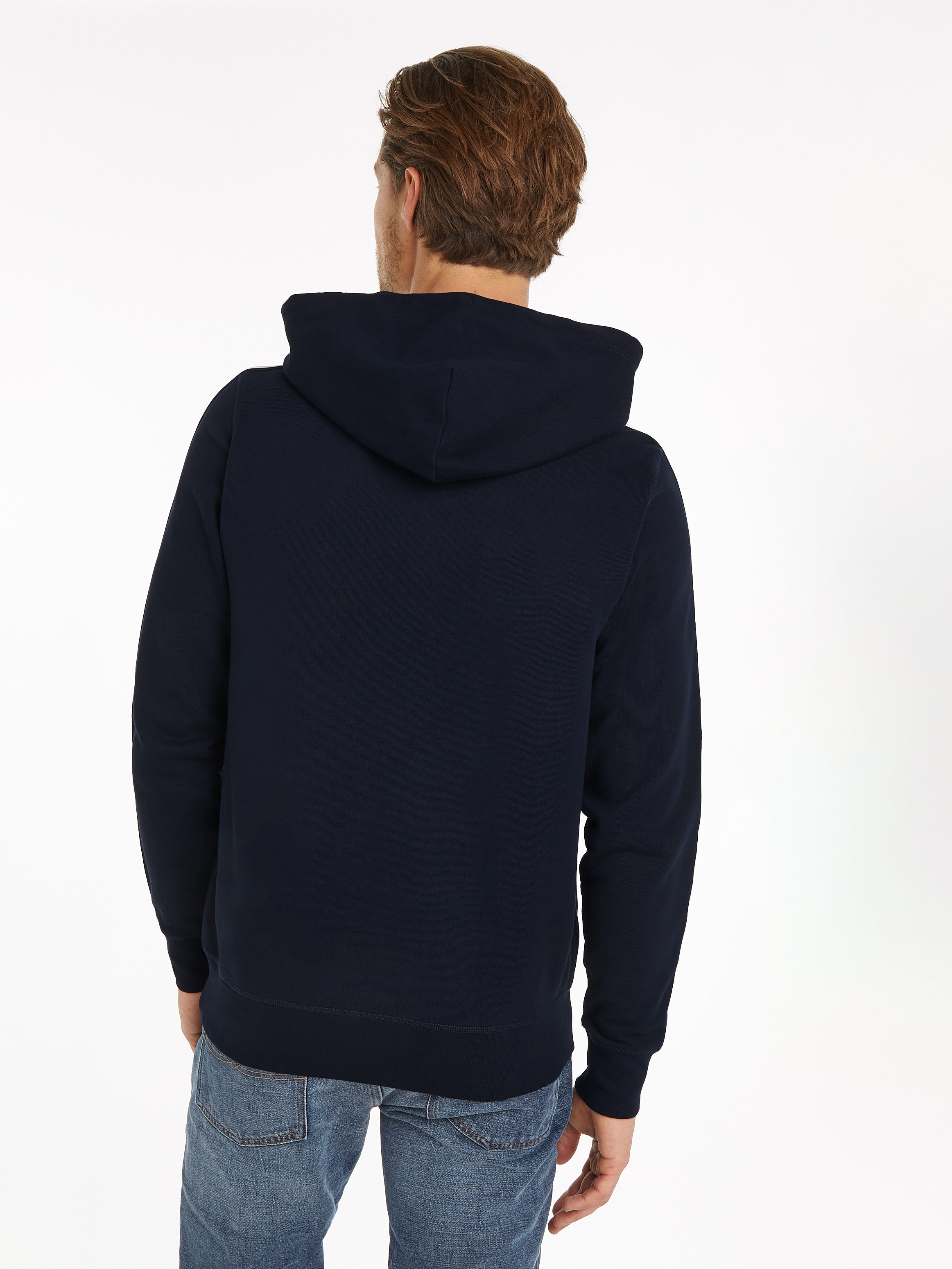 Tommy Hilfiger Hoodie GLOBAL STRIPE TAPE HOODY Tape met strepen in Tommy-kleuren op de mouwen