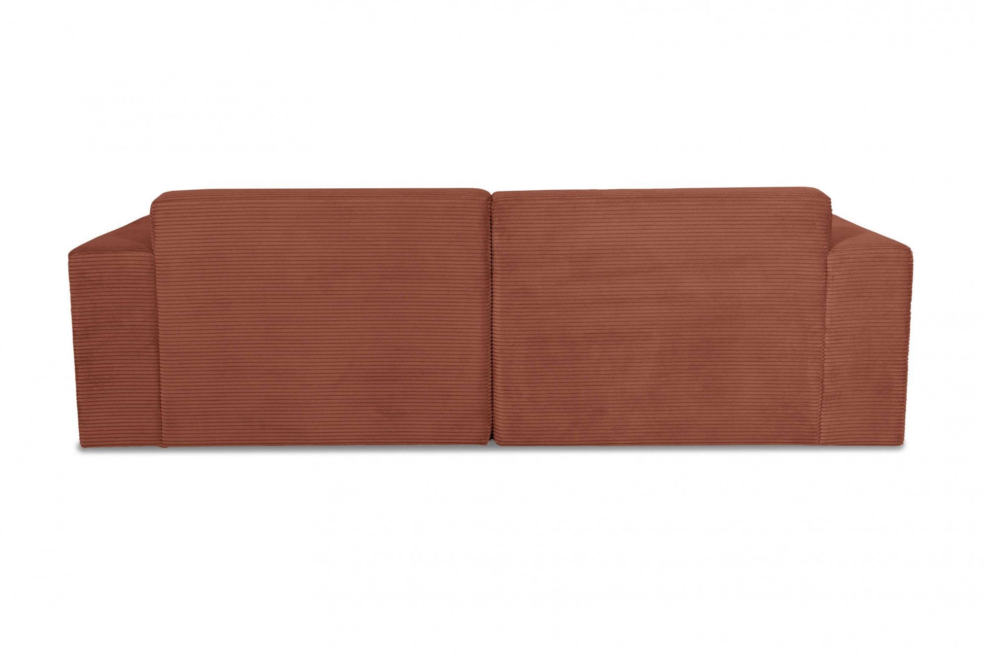 INOSIGN Hoekbank Koa, 228 cm, L-vorm, modulair bankstel, webstof, cord Designbank, zachte lounge-zitcomfort, golfondersteuning, tot aan de vloer