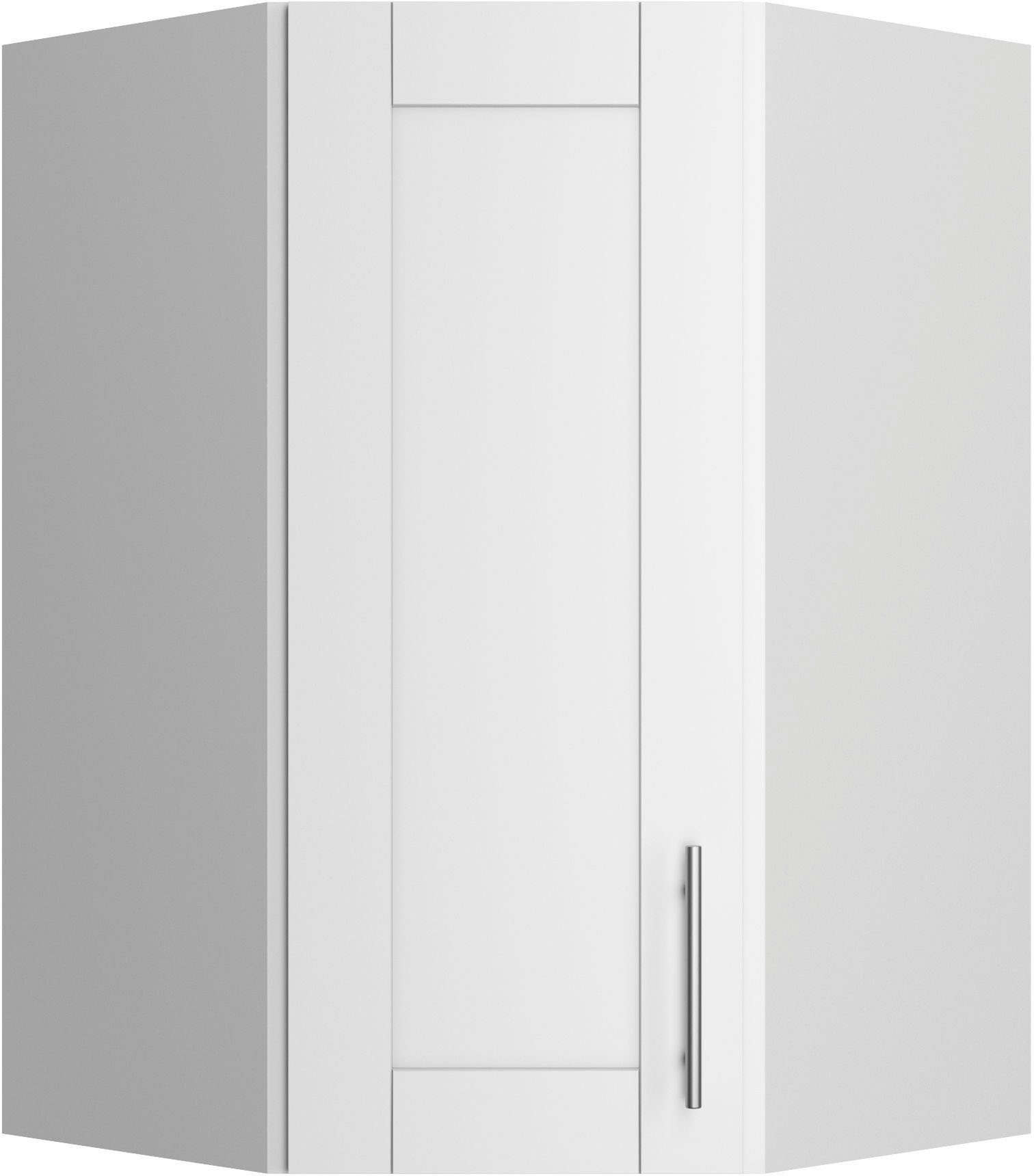 Kochstation OPTIFIT Hangend hoekkastje KS-Ahus Breedte 60 x 60 cm hangkasten wit