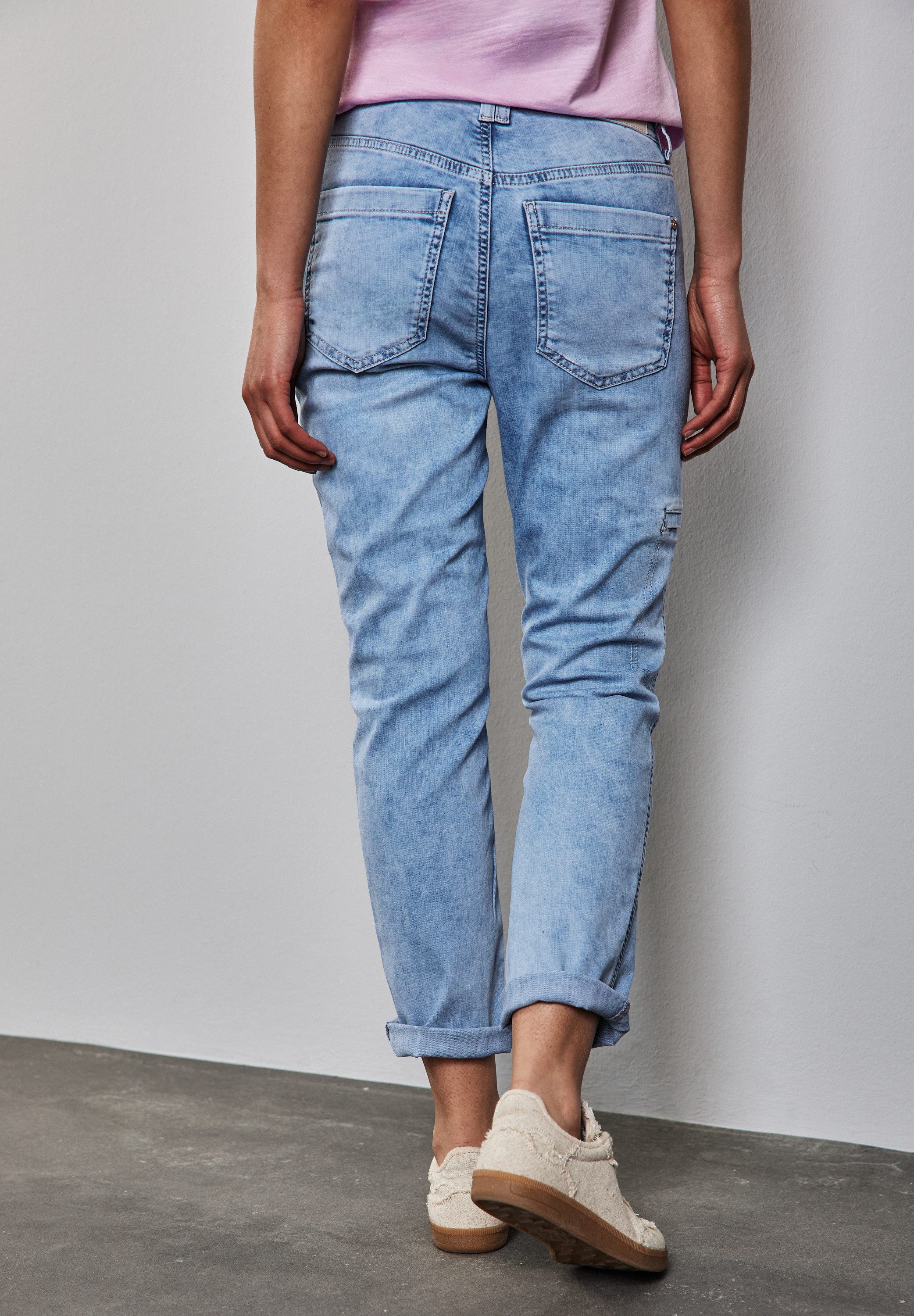 STREET ONE Relax fit jeans in cargo-look