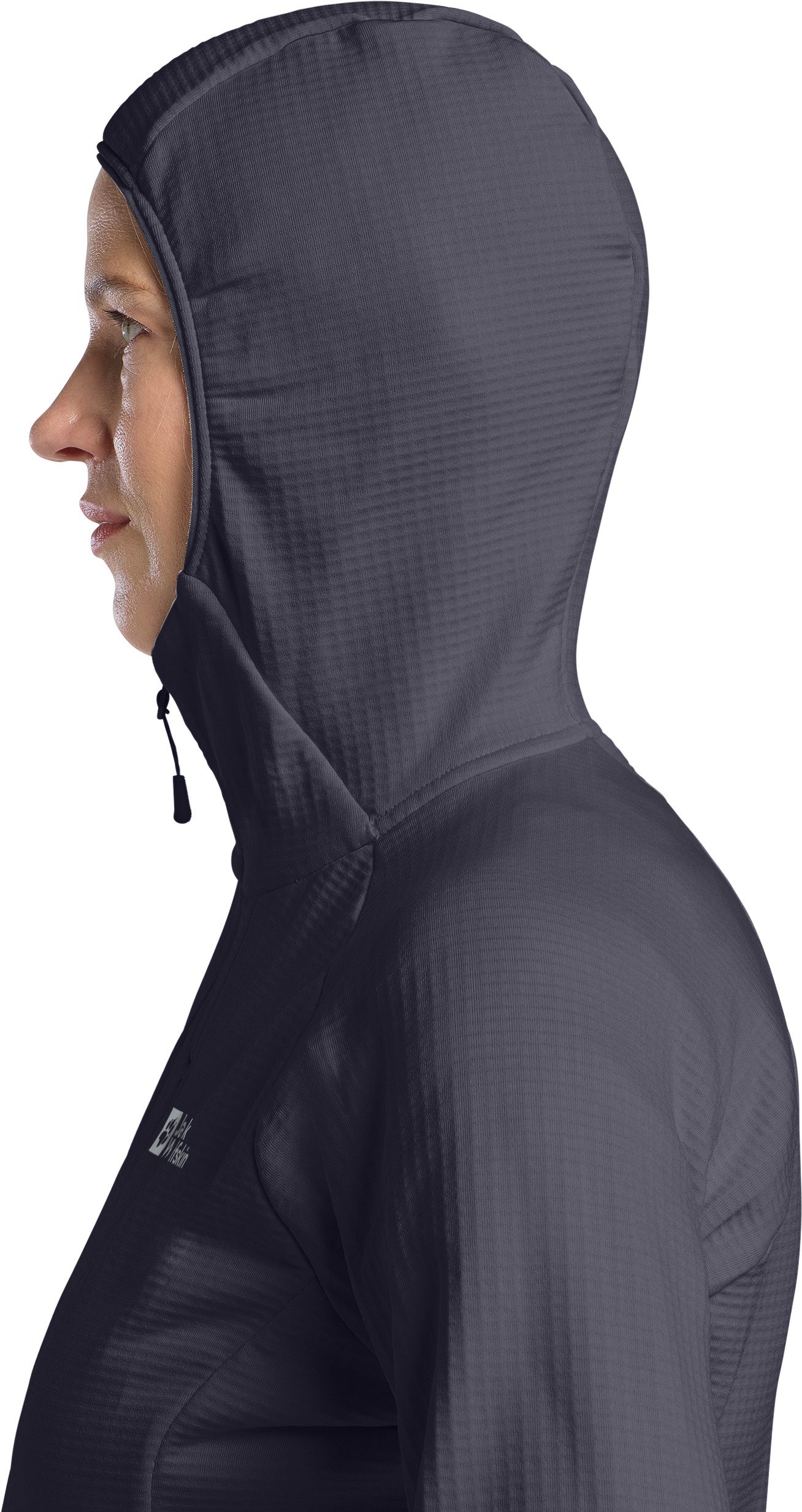Jack Wolfskin Fleecejack met capuchon KOLBENBERG HOODED FZ W Gaasfleece, overgangsjas, ademend