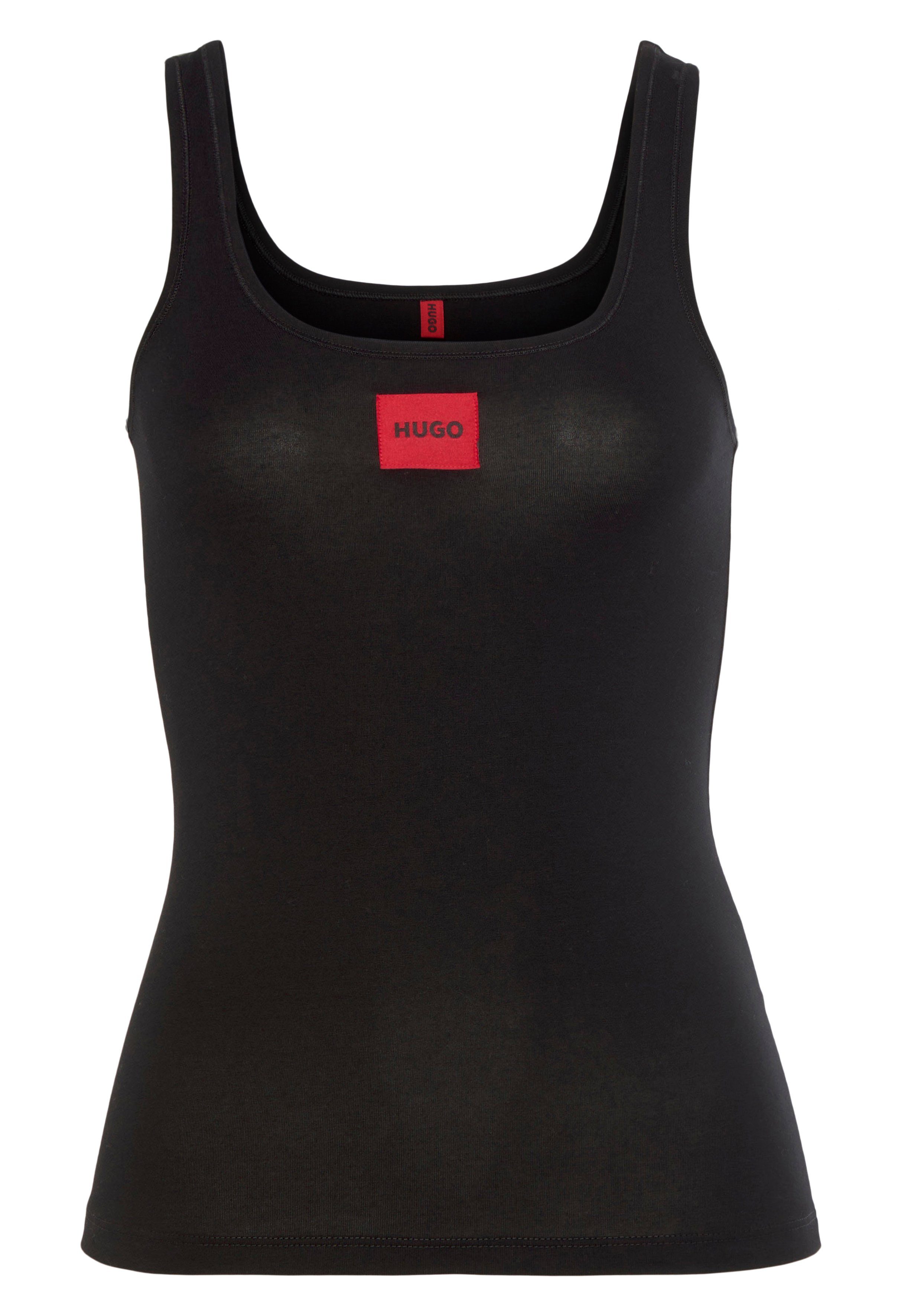 HUGO underwear Top VEST RED LABEL met rode labelpatch