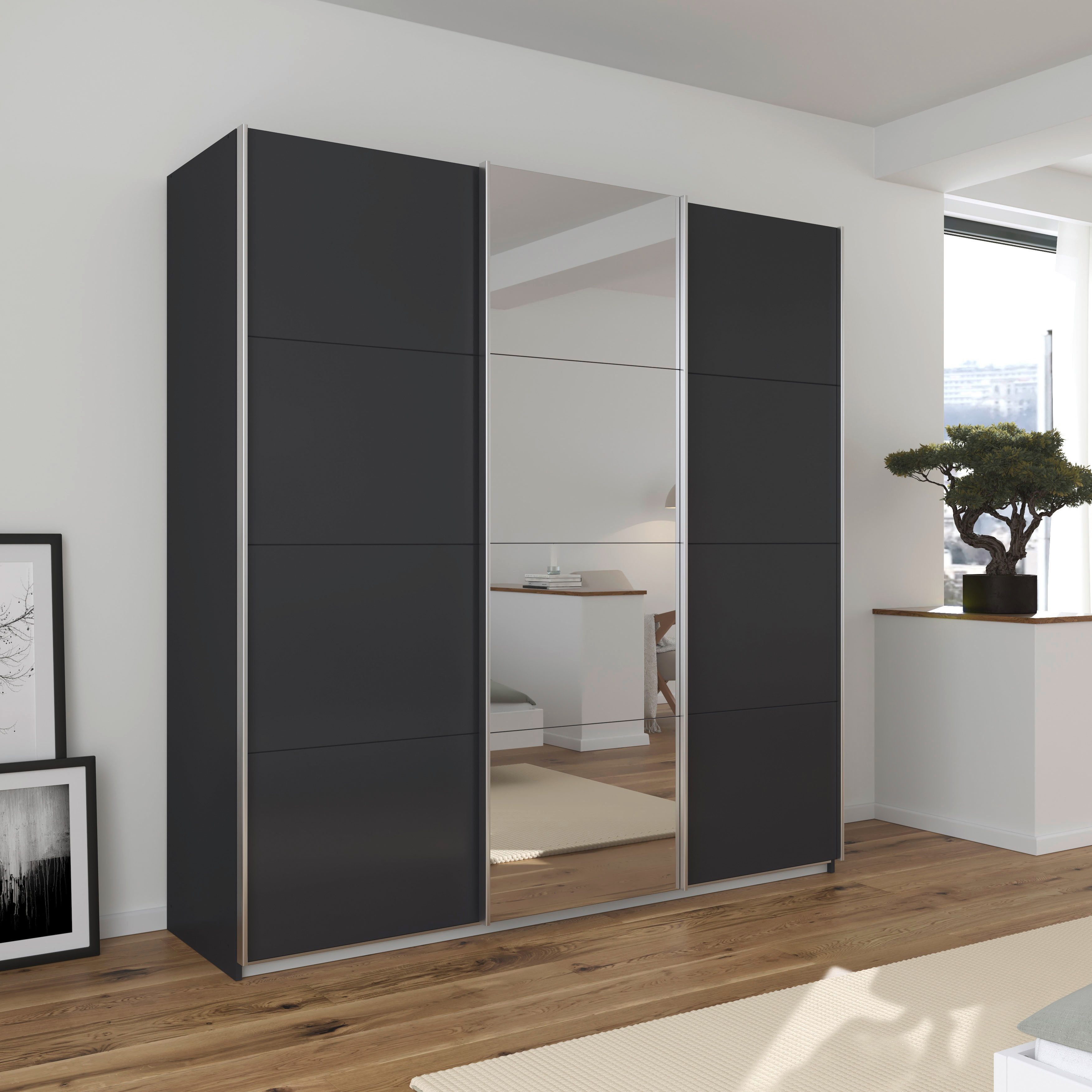 rauch Zweefdeurkast Kledingkast TOMA incl. rek inzet en extra legplanken made in germany