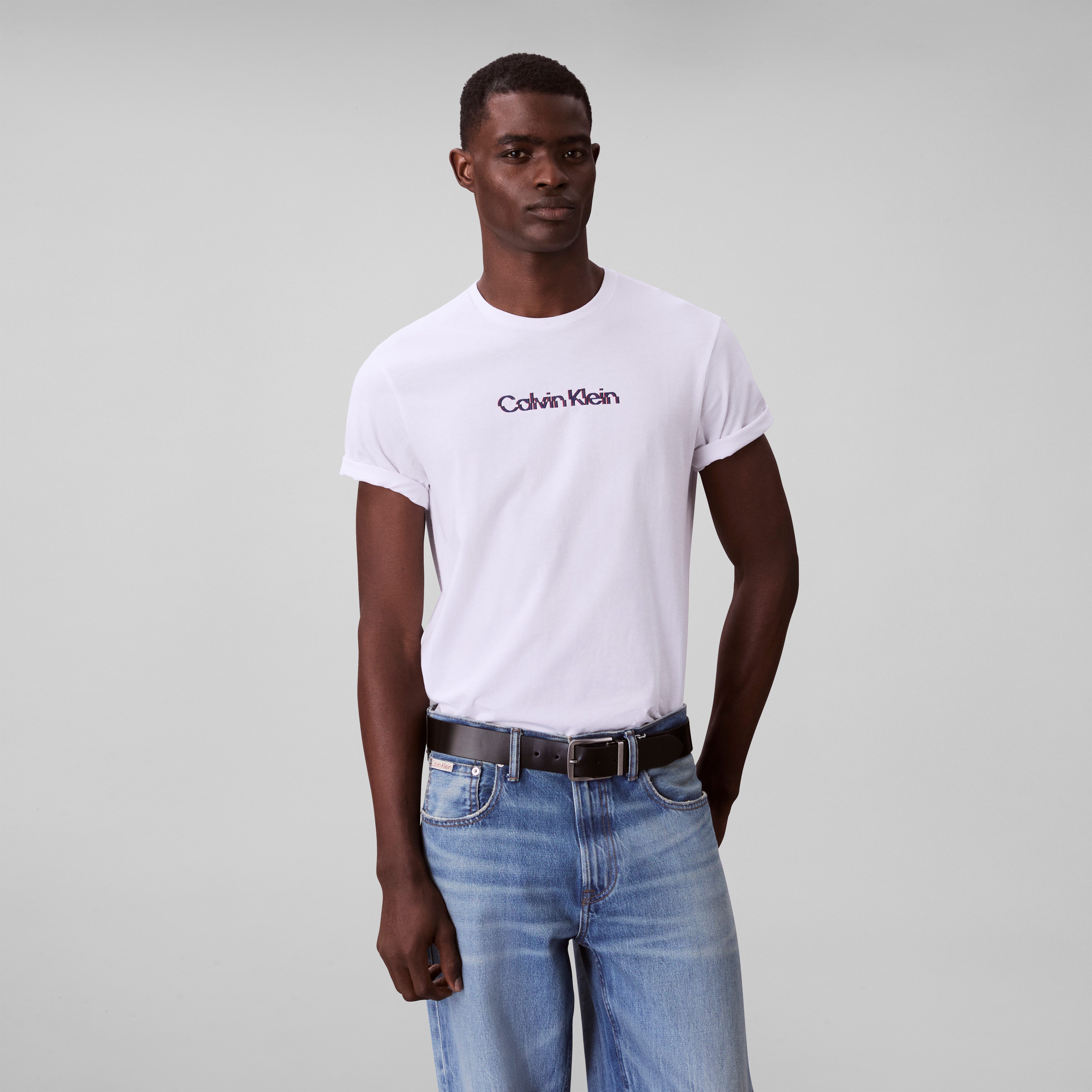 Calvin Klein T-shirt SS GLITCHED LOGO EU CLASSIC TEE