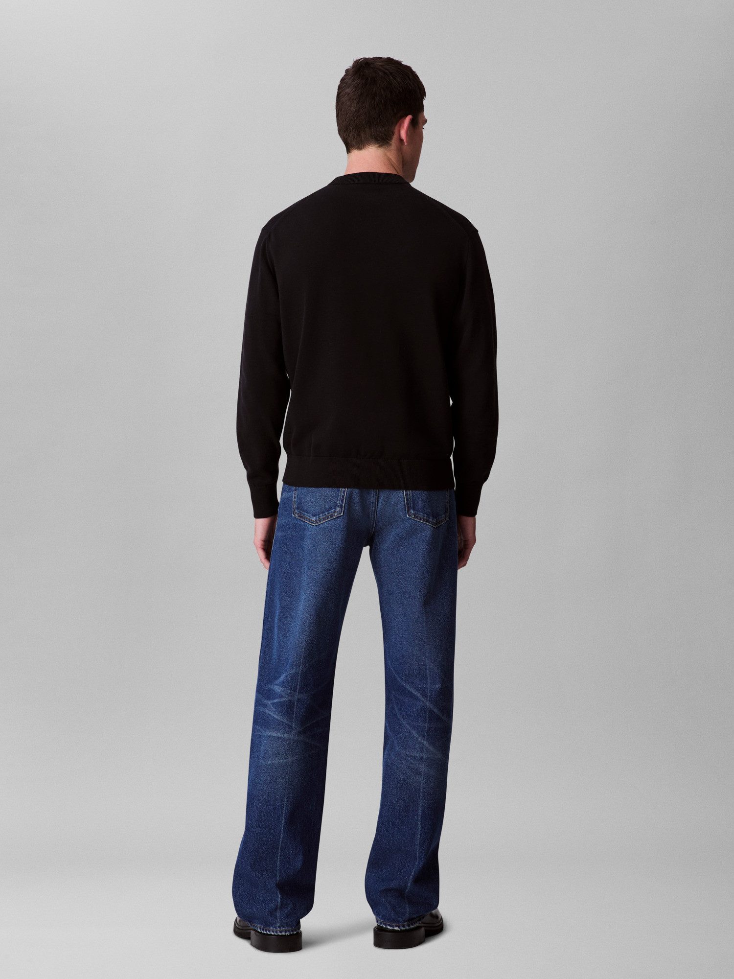 Calvin Klein Gebreide trui LS EZ COTTON CREWNK SWEATER 12GG