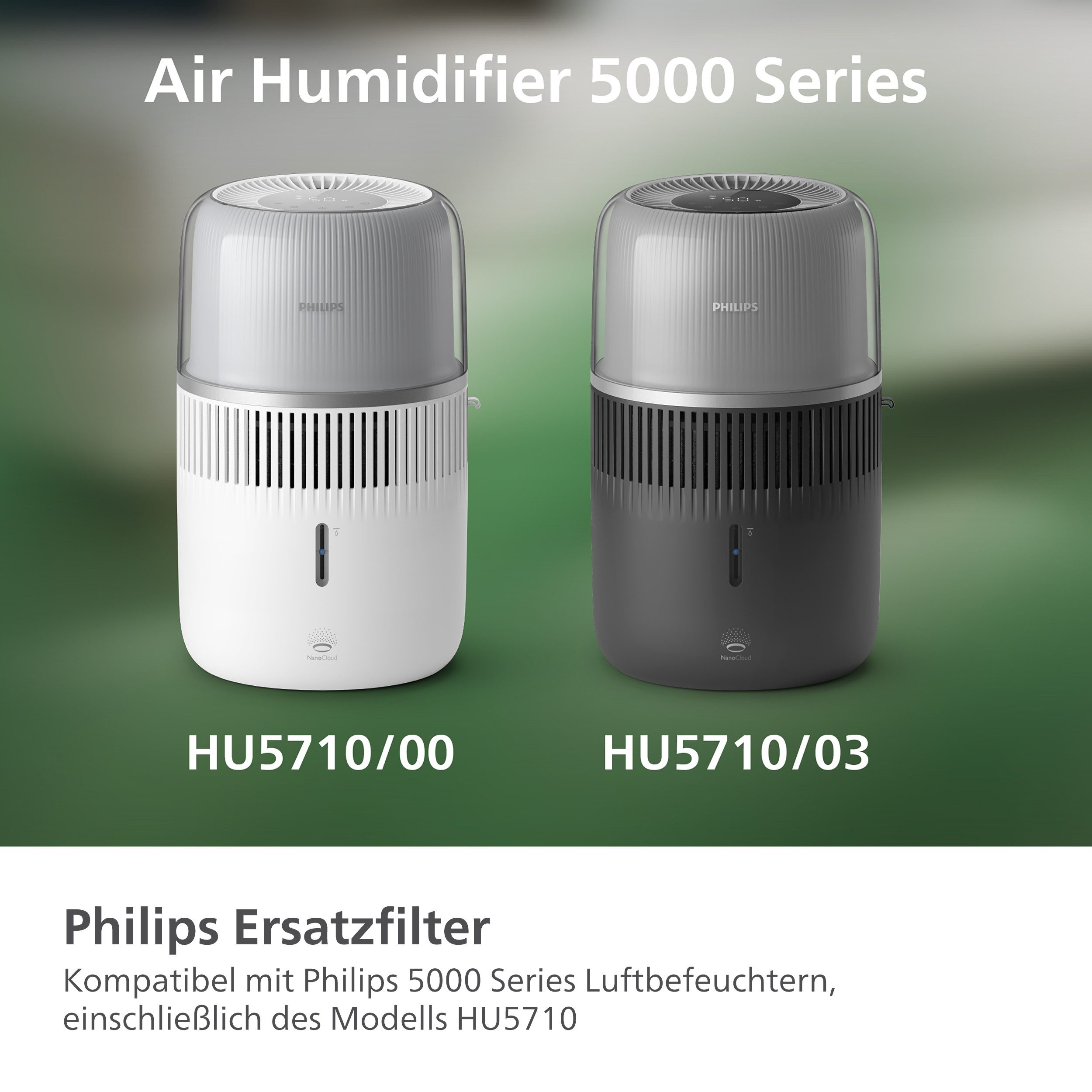 Philips Reservefilter FY5030/10 compatibel met 5000 Series luchtbevochtigers