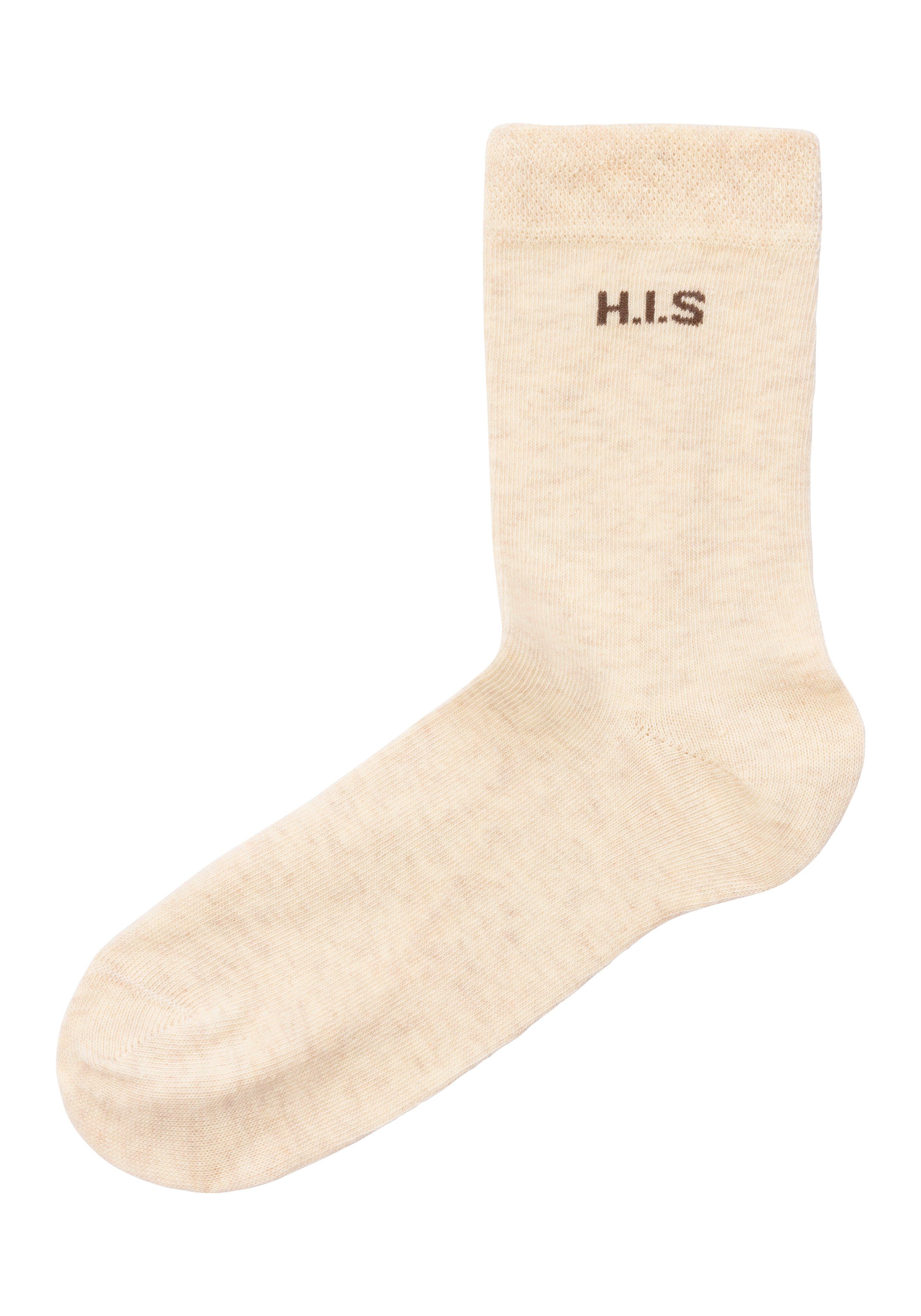 H.I.S Sokken zonder snijdende boord (set, 4 paar)